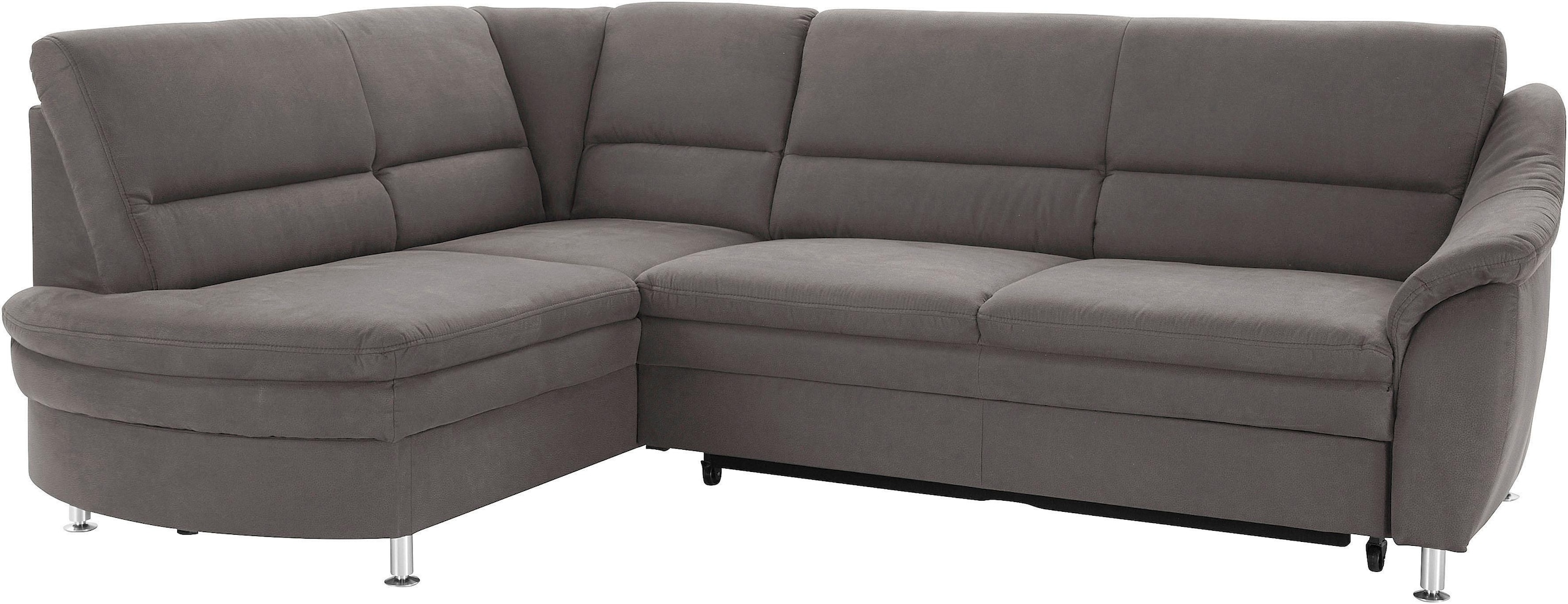 sit&more Ecksofa "Cardoso L-Form" mit Federkern, wahlweise mit Schlaffunktion und Schubkasten