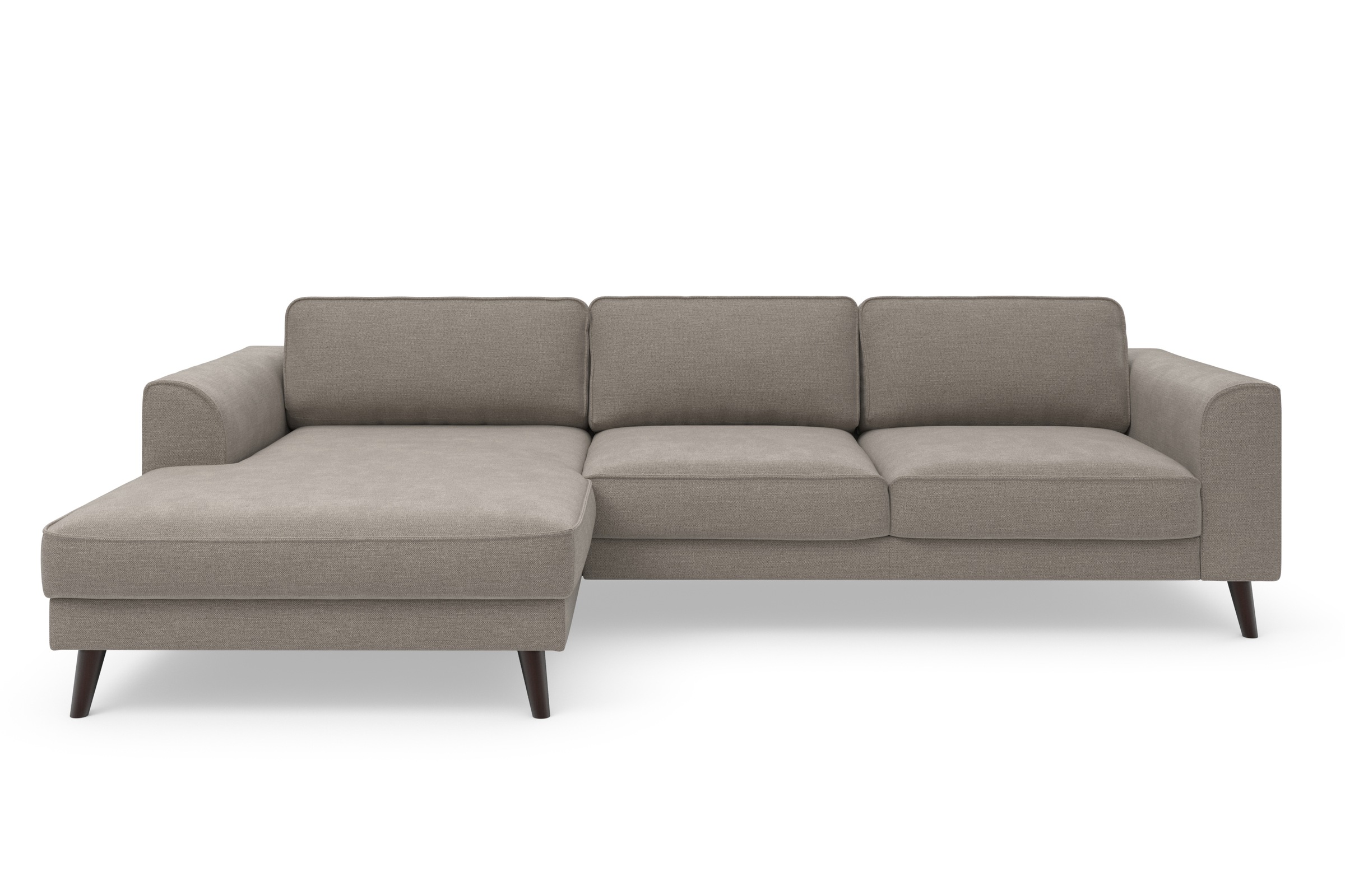 TRENDMANUFAKTUR Ecksofa »Lumber Jack, elegantes Designsofa, zeitlos modern, hoher Sitzkomfort«, wahlweise mit Bettfunktion u. Bettkasten, L-Form