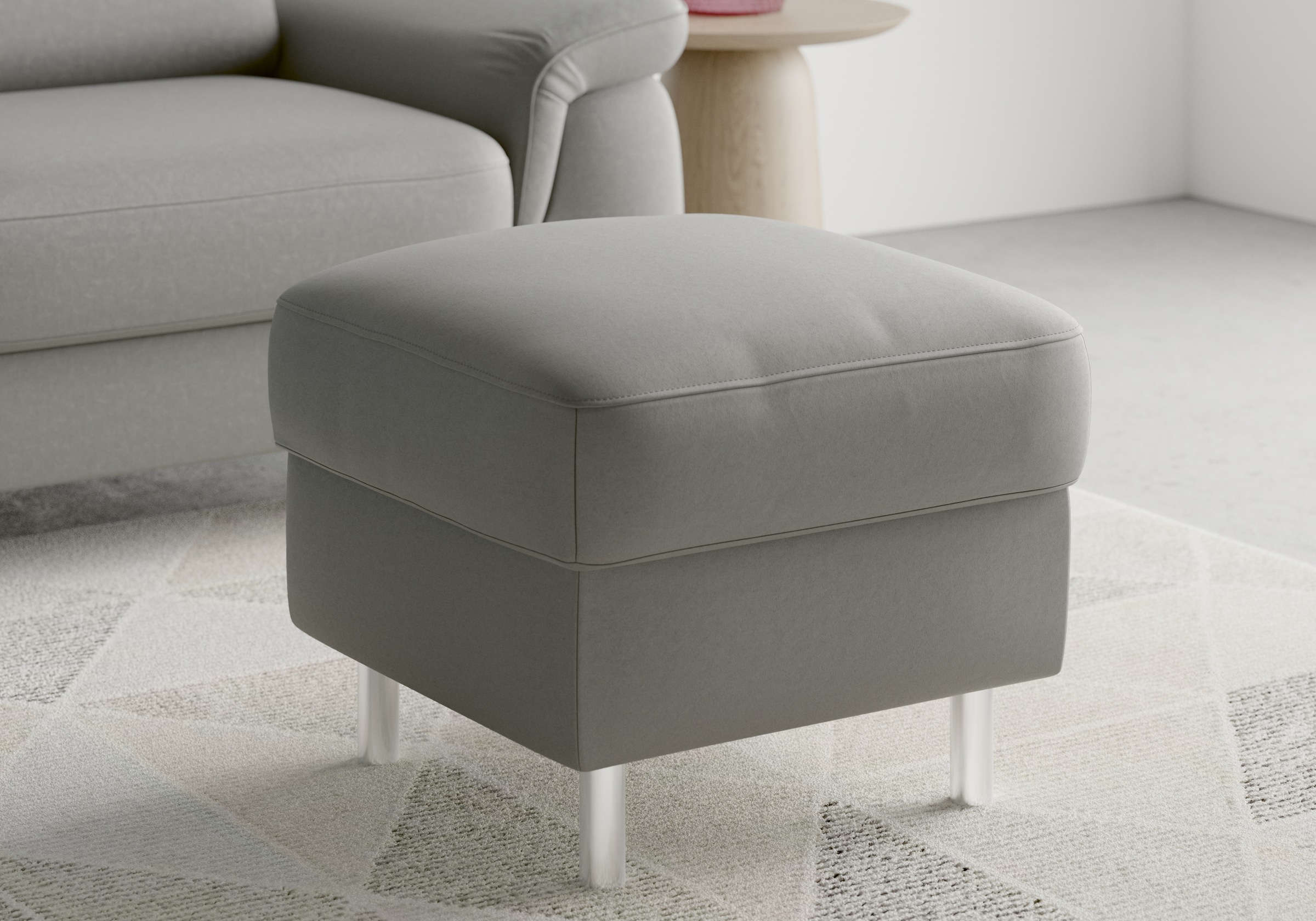 sit&more Stauraumhocker »Sinatra«, Sitzfläche ist abnehmbar, chromfarbene Metallfüße