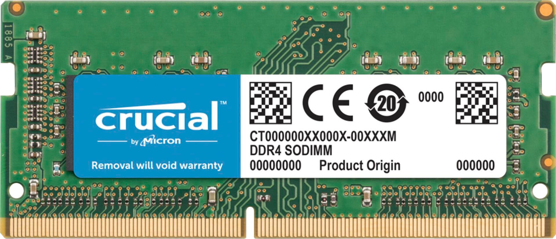 Crucial Laptop-Arbeitsspeicher »64GB DDR4 2666 MT/s Kit 32GBx2 SODIMM 260pin for Mac«