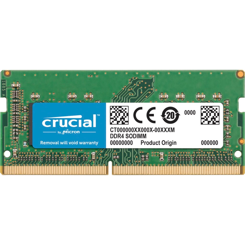 Crucial Laptop-Arbeitsspeicher »64GB DDR4 2666 MT/s Kit 32GBx2 SODIMM 260pin for Mac«