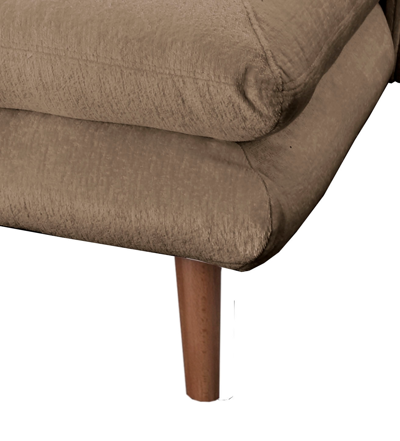 INOSIGN Ecksofa »Lazio modern und bequem, schmale Armlehnen, tolle Detailverarbeitung«, zwei verschiedene Fußfarben wählbar