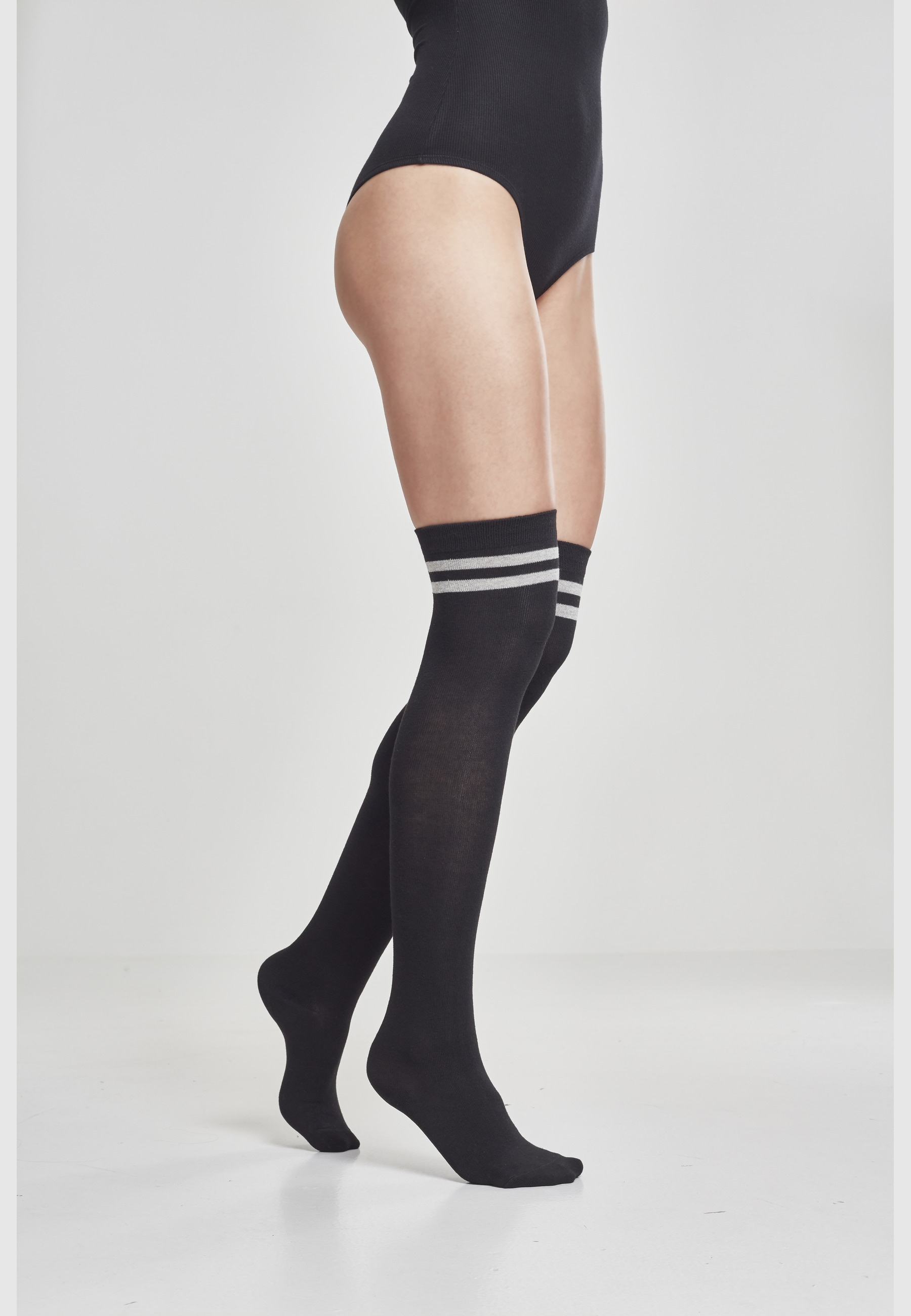 URBAN CLASSICS Strümpfe »Urban Classics Accessoires Ladies Overknee Socks 2-Pack« 1 Paar tlg.