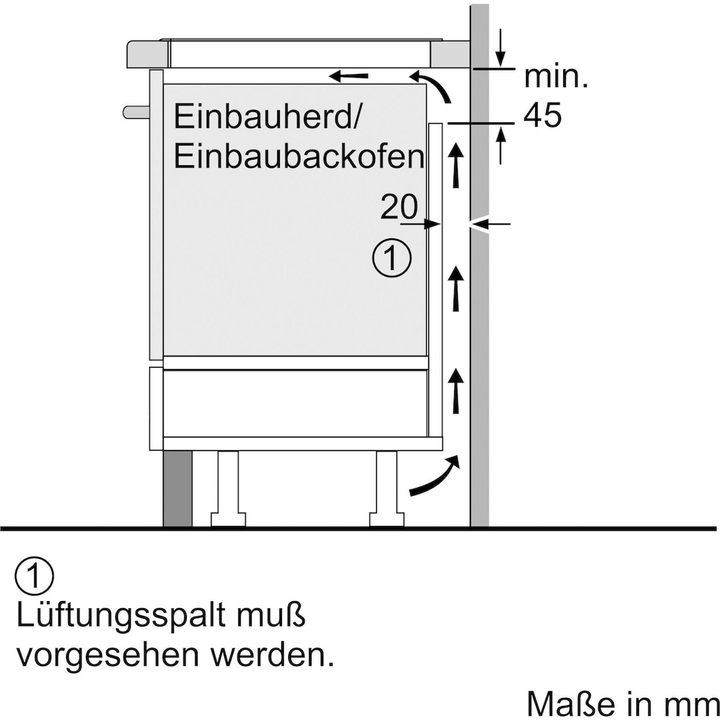 SIEMENS Induktions Herd-Set »EQ522DA0ZM«, iQ500, HE517ABS1, mit Teleskopauszug nachrüstbar, Hydrolyse