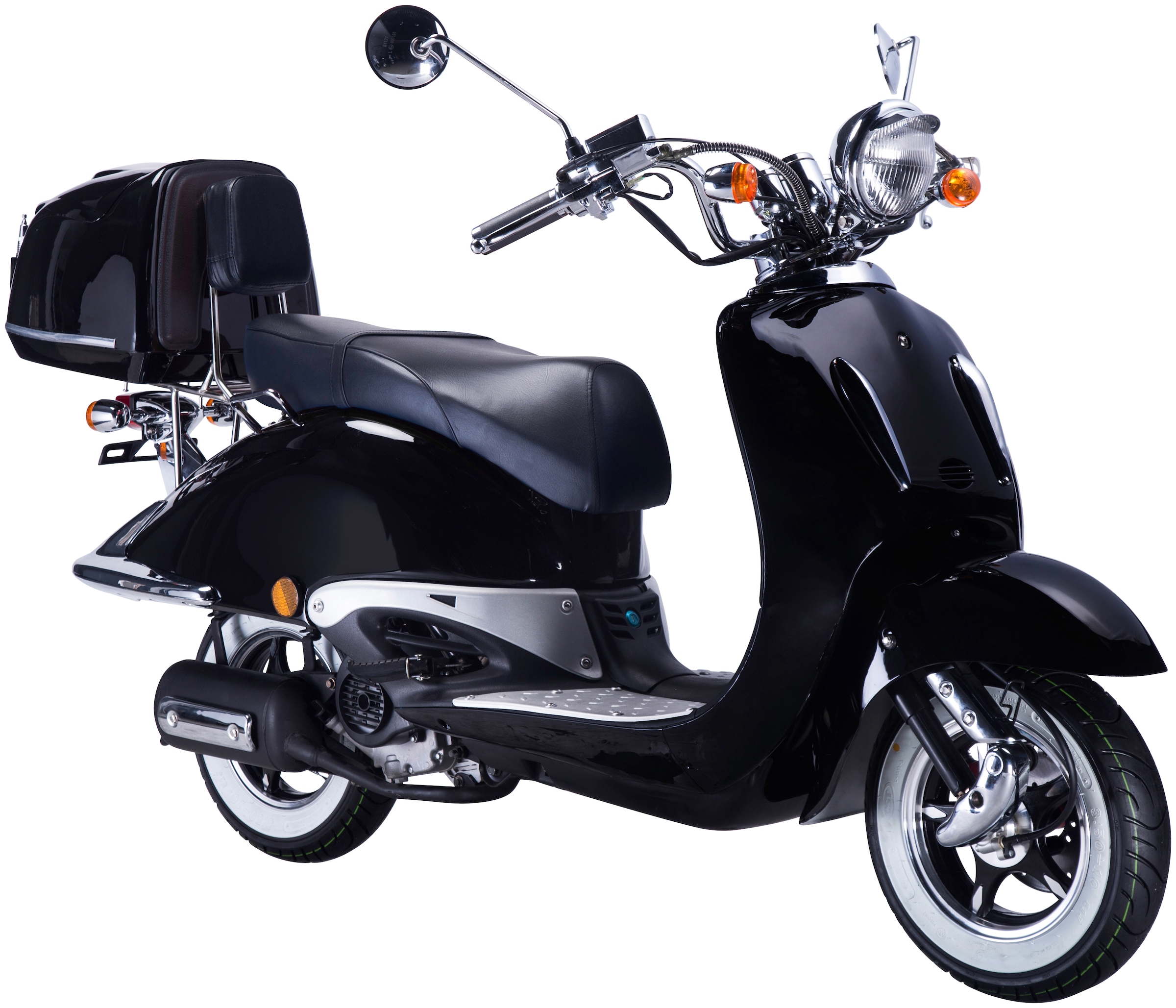 GT UNION Motorroller »Strada«, mit (Set), PS, Rechnung 85 cm³, Euro kaufen 125 auf km/h, BAUR 8,6 Topcase online | 5