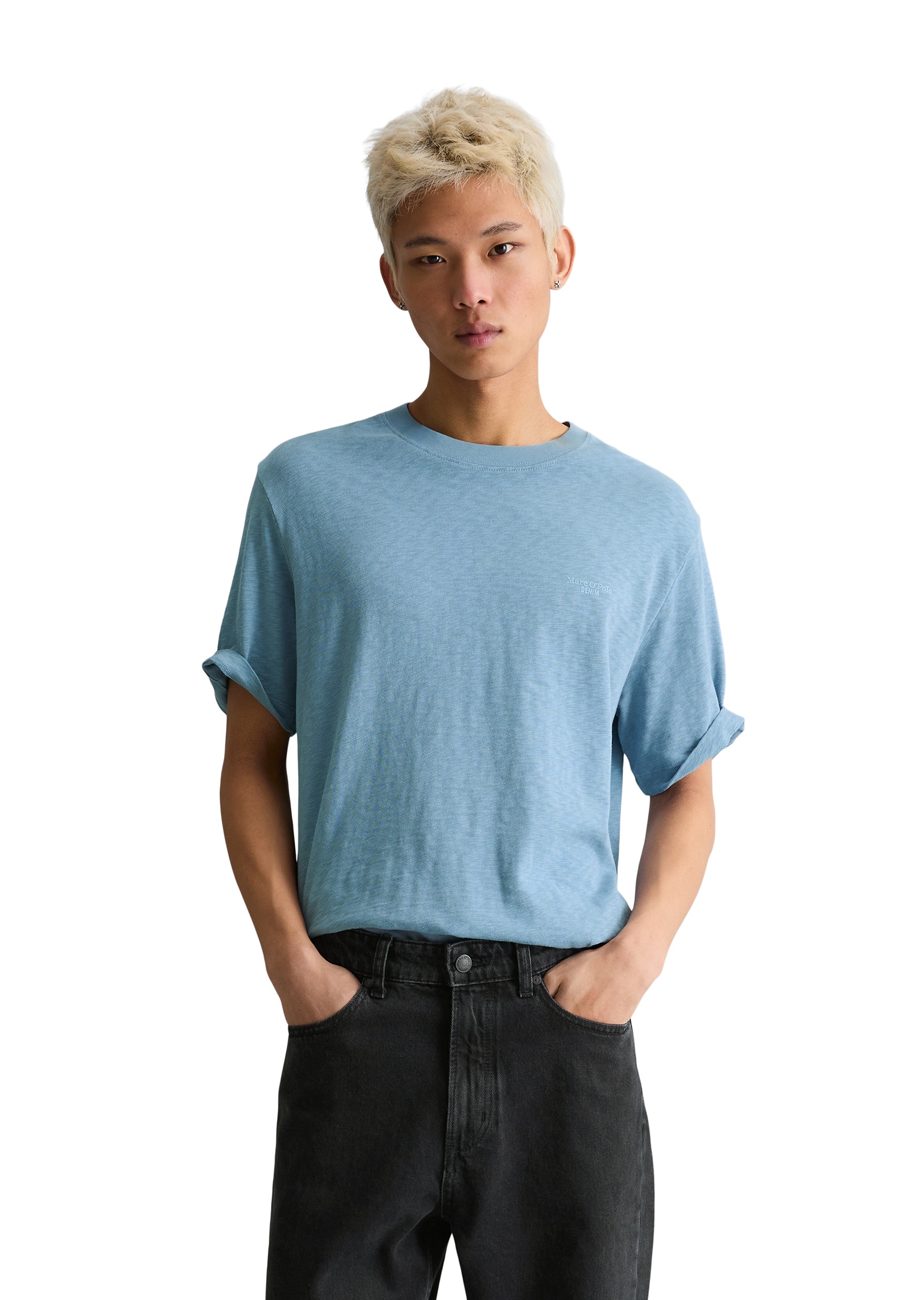 Marc OPolo DENIM T-Shirt "aus softer Slub-Jersey-Qualität" günstig online kaufen