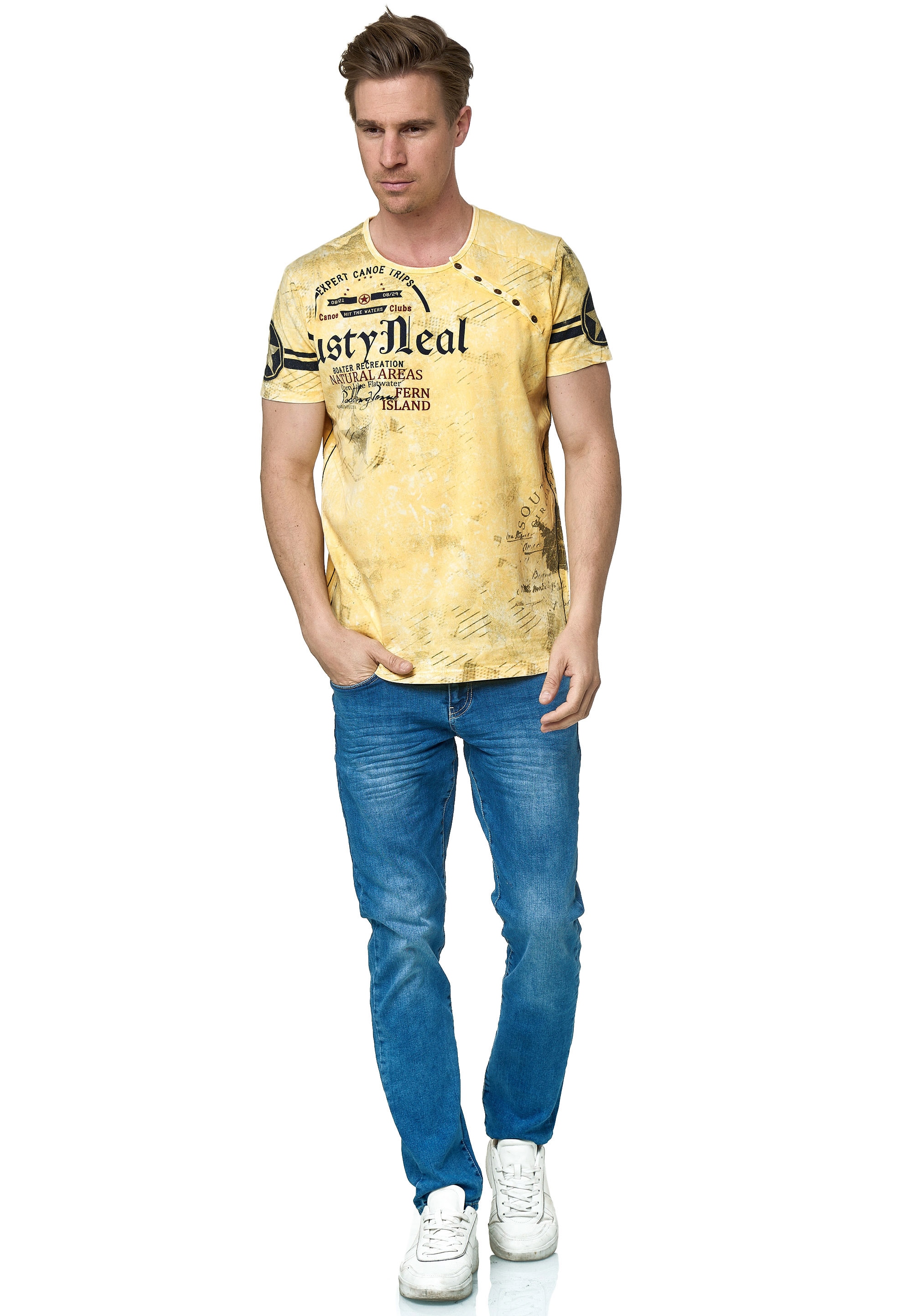 Rusty Neal T-Shirt, mit coolem Logo-Print