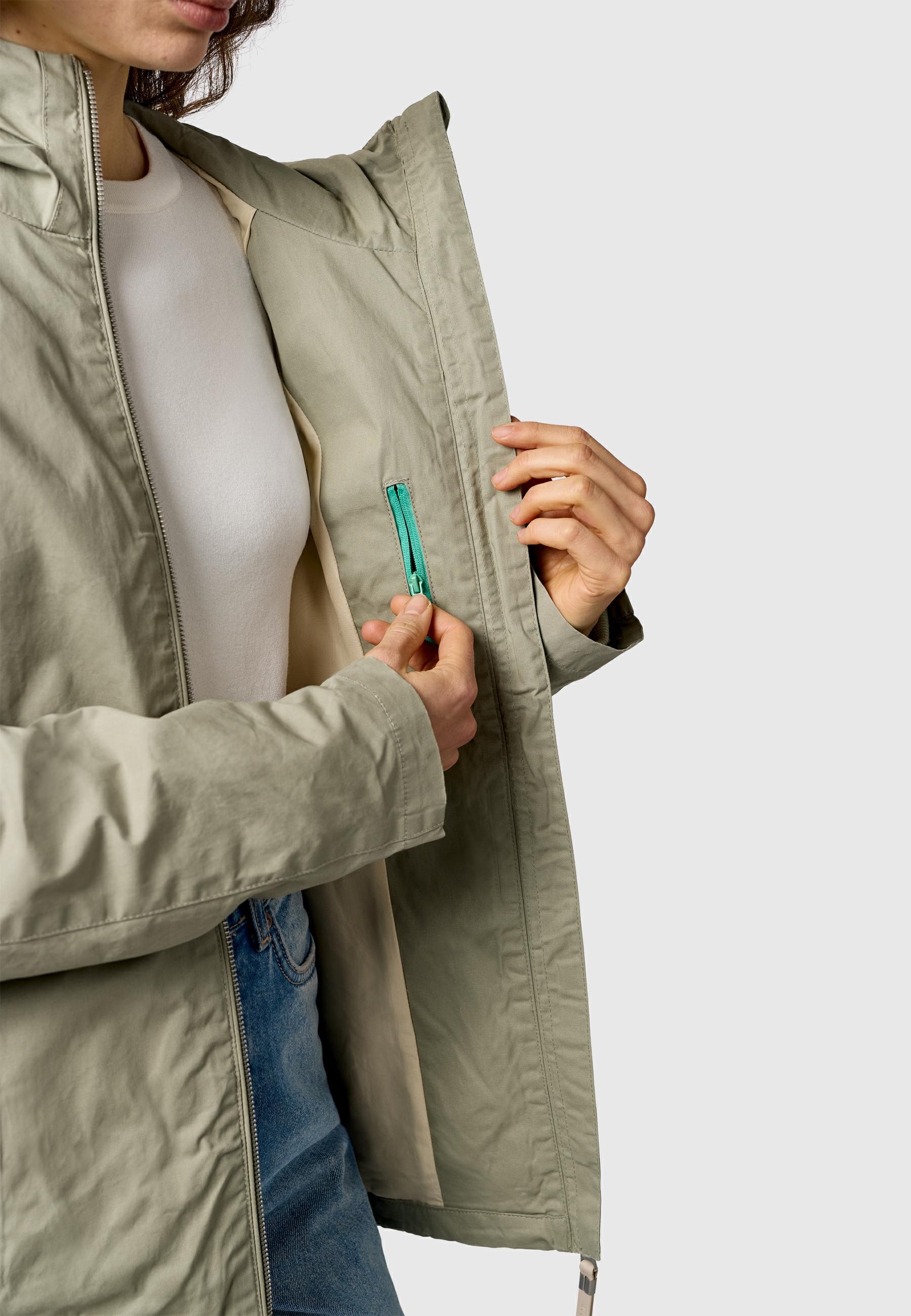 Ragwear Outdoorjacke »Dizzea Vintage YOUMODO« mit Kapuze Beschichtete Baumwoll-Jacke für den Übergang