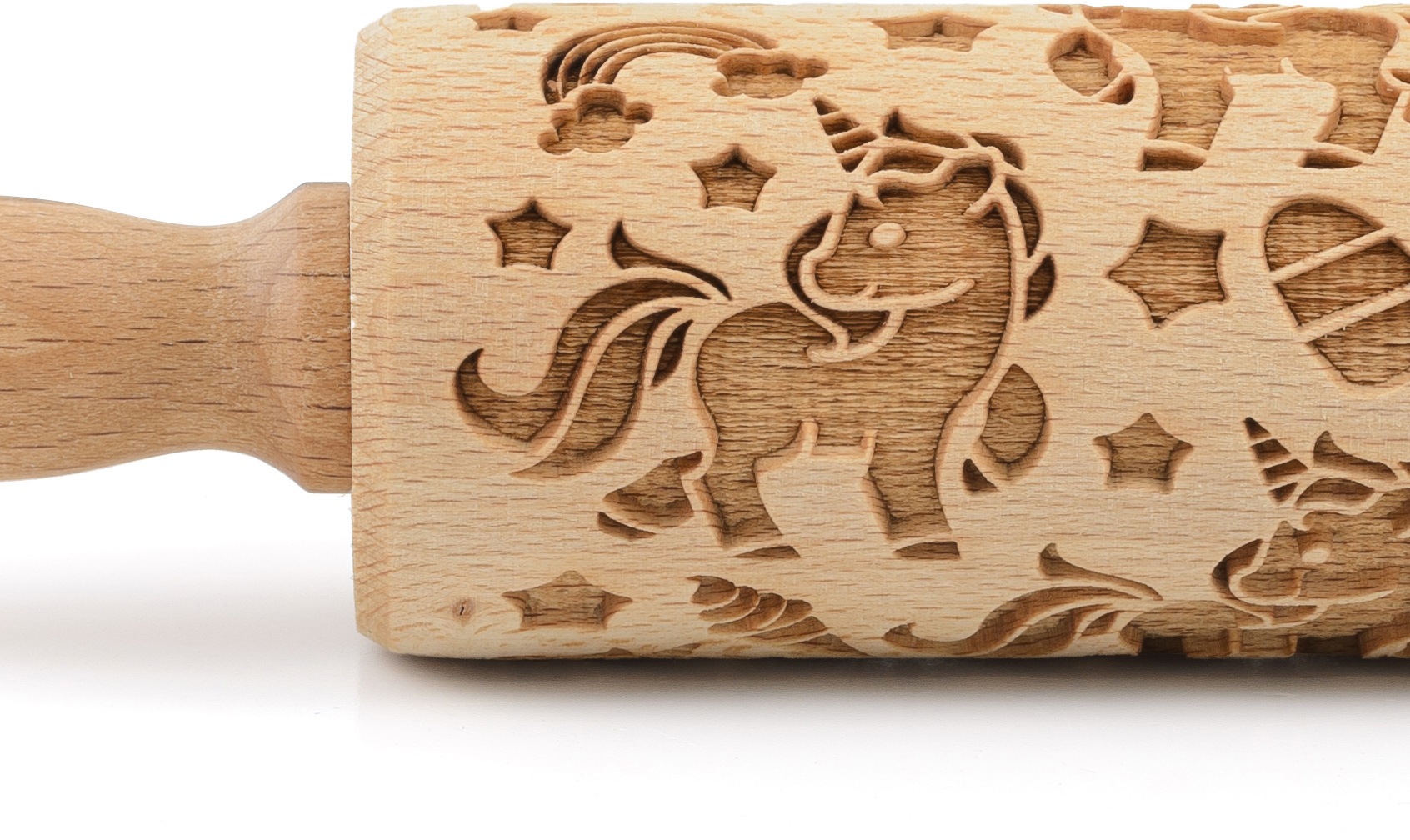 folkroll Teigroller »3D-Motiv-Teigrolle«, Einhorn