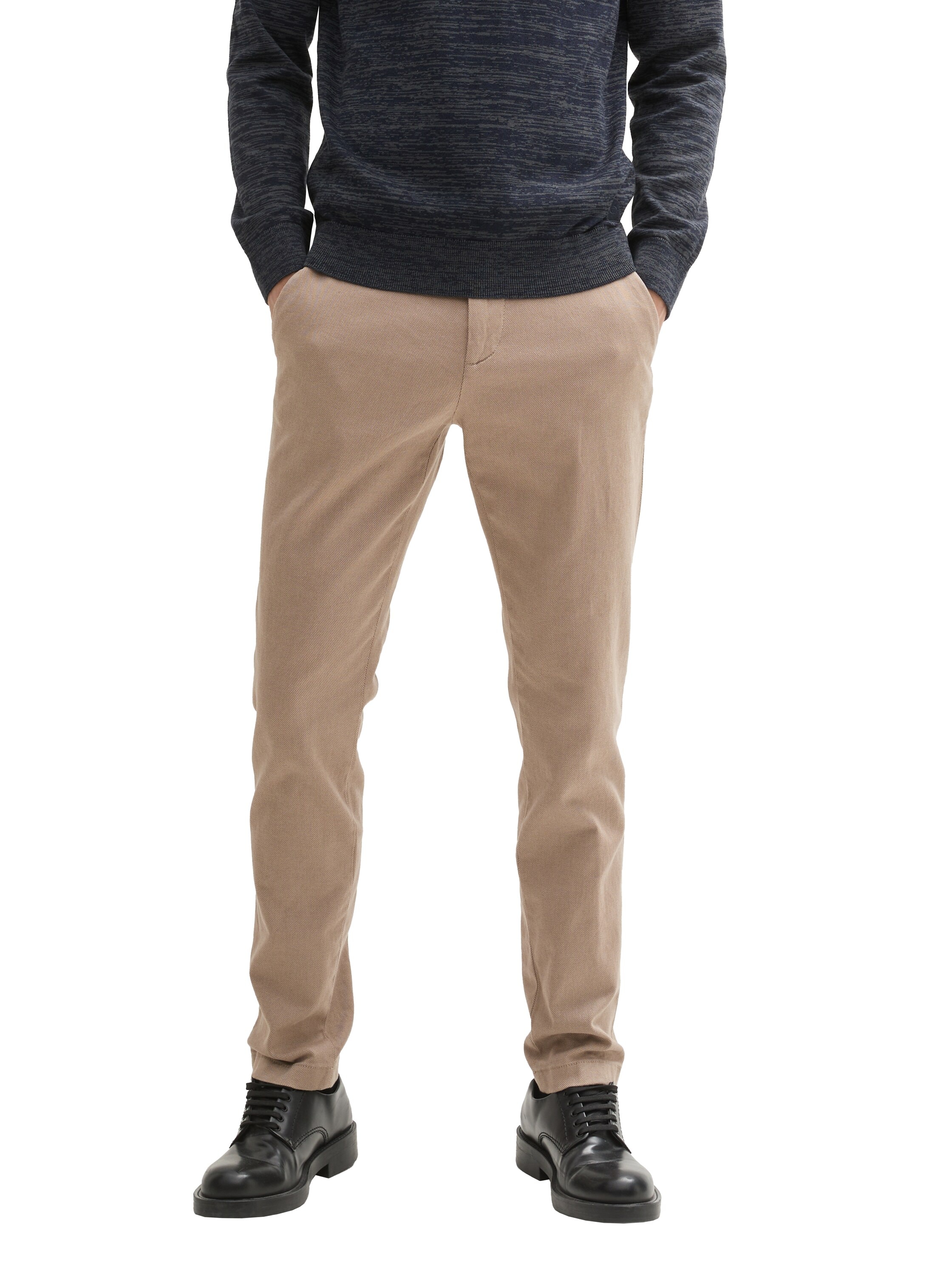 TOM TAILOR Chinohose, (2 tlg., inklusive Gürtel), mit dezenter Struktur günstig online kaufen
