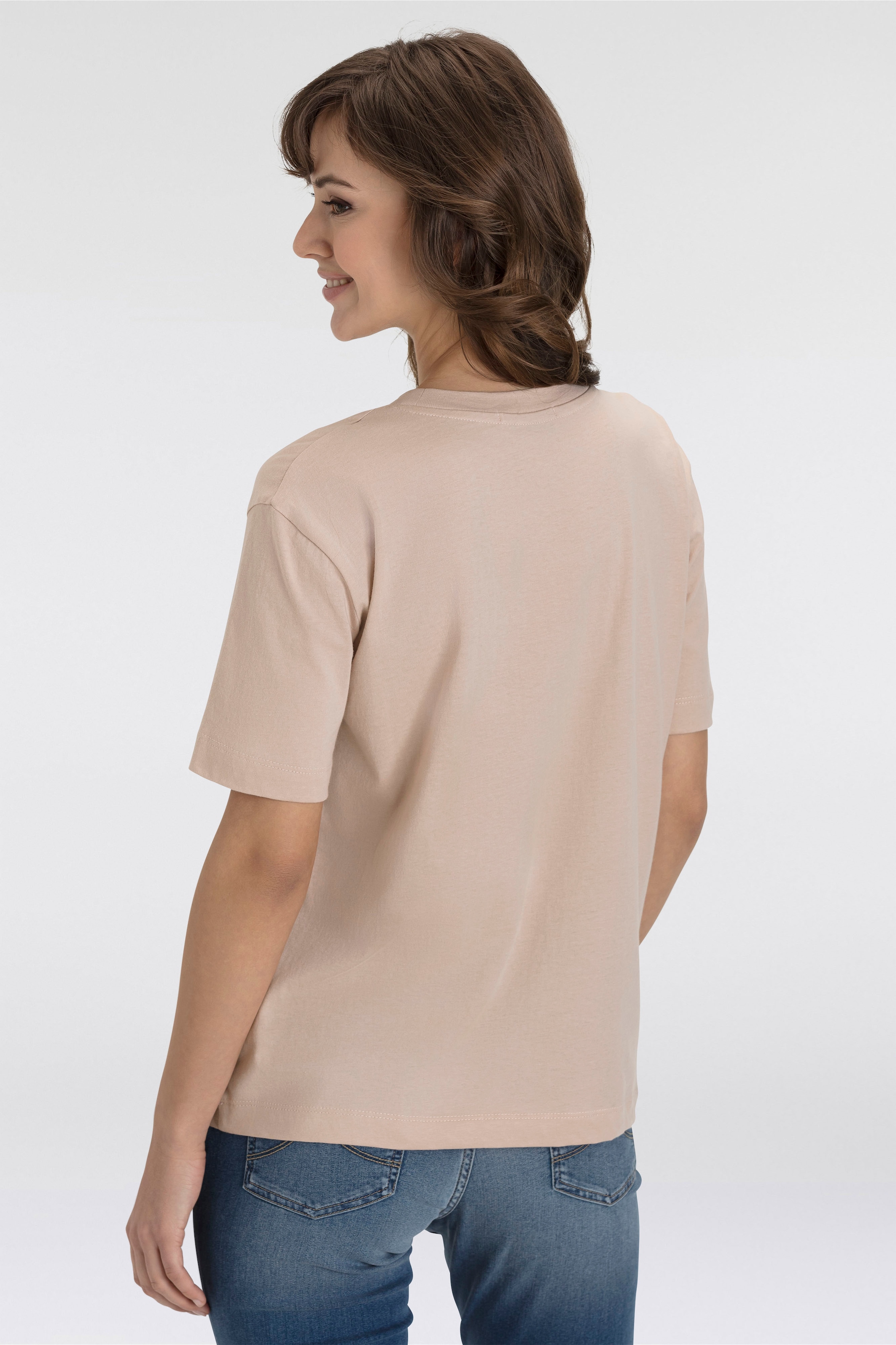 Replay T-Shirt, mit Markenprint vorne