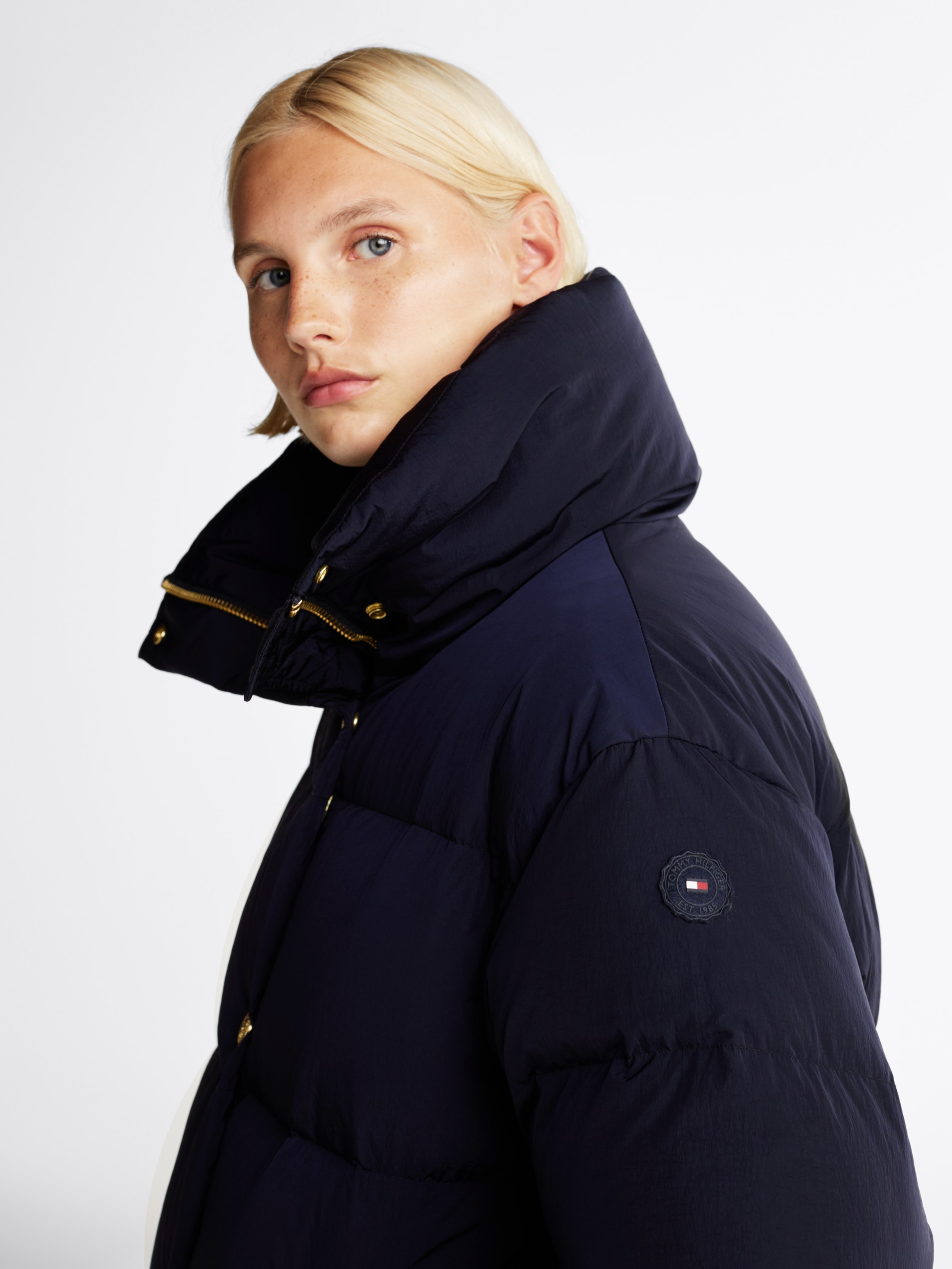 Tommy Hilfiger Steppjacke, mit Logorpägung
