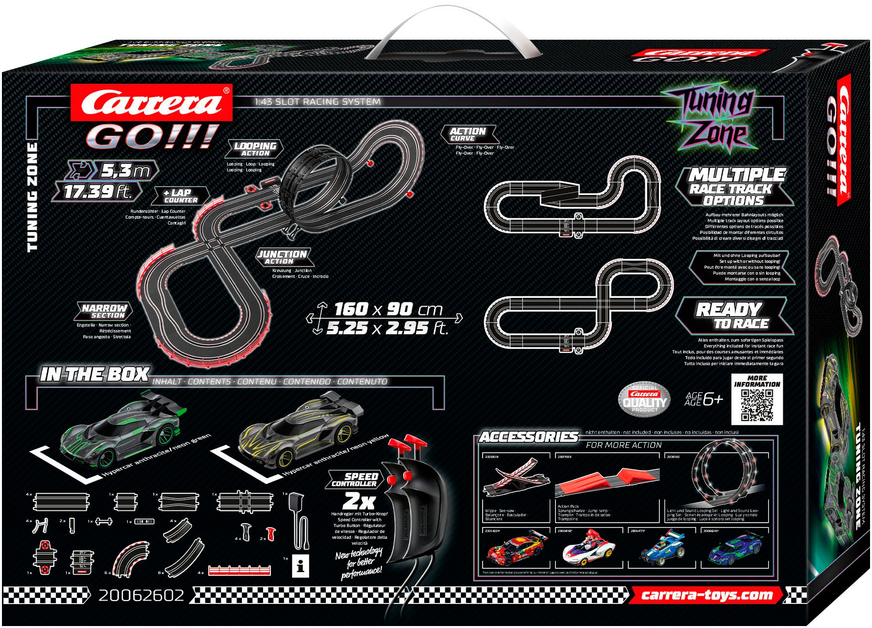 Carrera® Autorennbahn »Carrera GO!!! Tuning Zone mit futuristischen Hypercars«