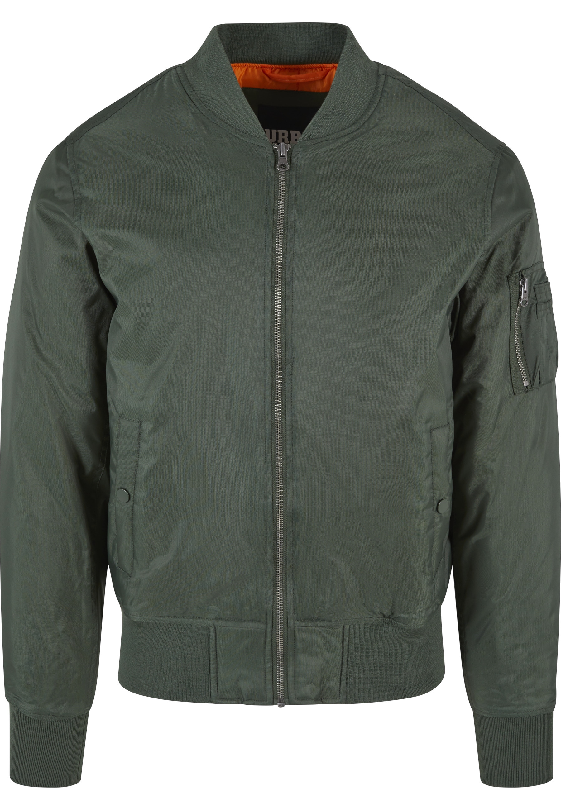 URBAN CLASSICS Anorak »Urban Classics Herren Basic Bomber Jacket« 1 Stk. tlg. ohne Kapuze