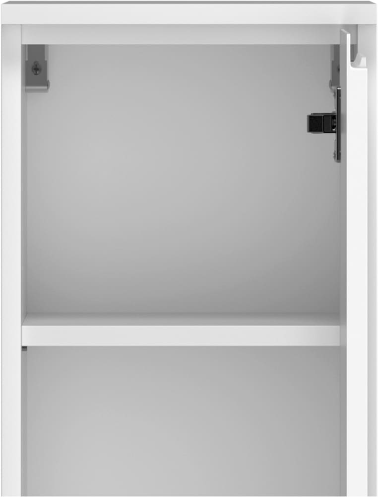 welltime Midischrank »CABO, gedämpfte Scharniere« matt weiß, griffloses Design, reversibel
