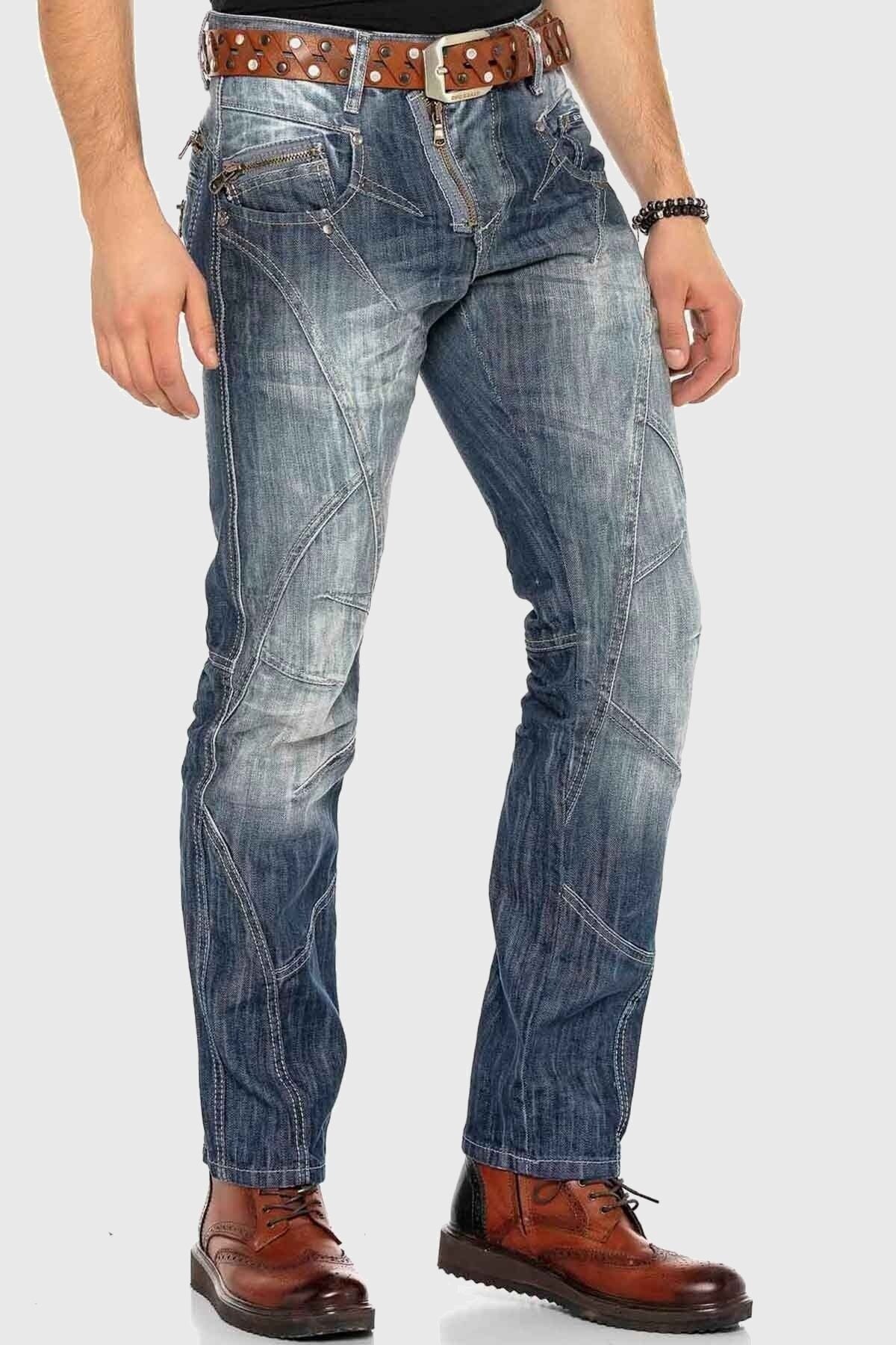 Cipo & Baxx 5-Pocket-Jeans »Jeans«, im Used-Look