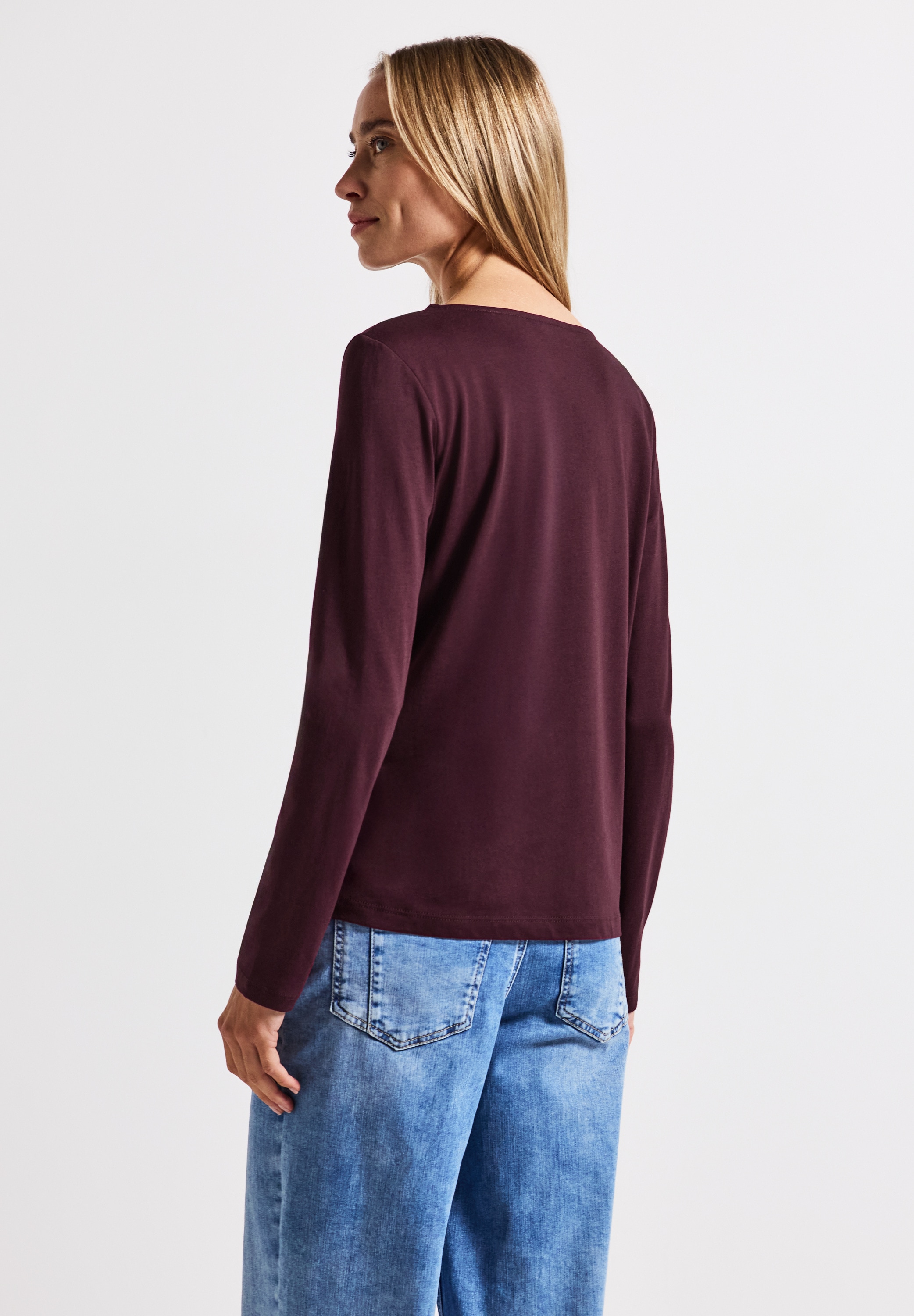 STREET ONE Langarmshirt, im soften Baumwoll-Mix