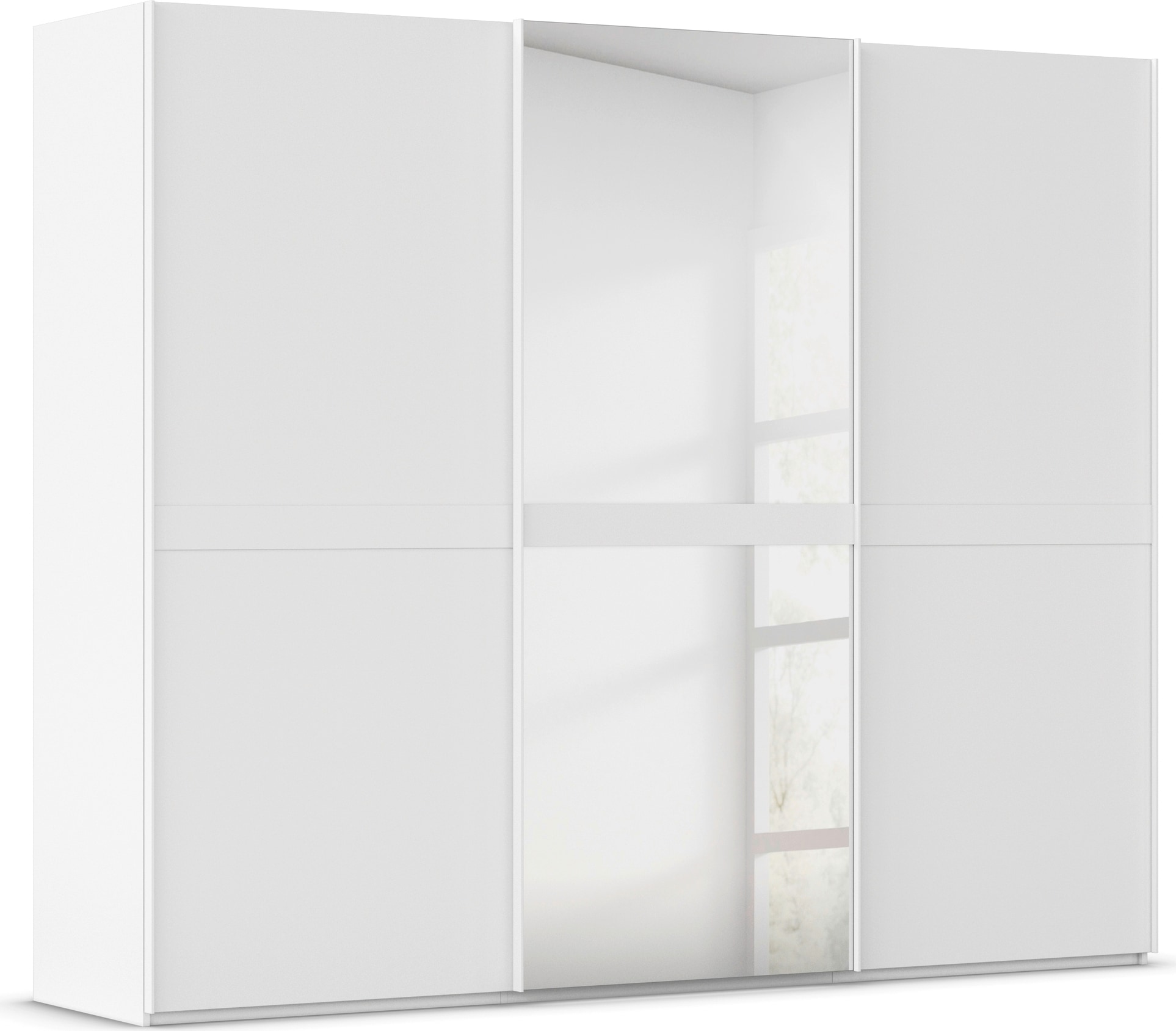 rauch "Kleiderschrank Schrank Garderobe Schlafzimmerschrank SCALE-LINE" edle Optik mit Bauchbinde in Korpusfarbe mit Spiegel MADE IN GERMANY