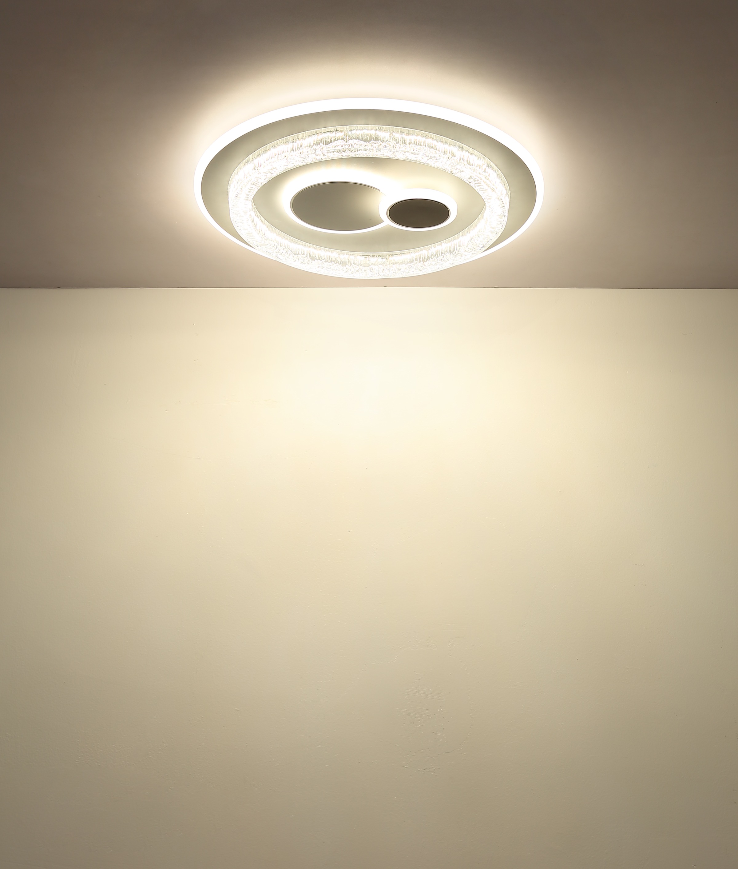 GLOBO LIGHTING Deckenleuchte »KRISWALL« LED-Modul 1 Stk. LED Deckenleuchte für Wohn- & Esszimmer weiß matt