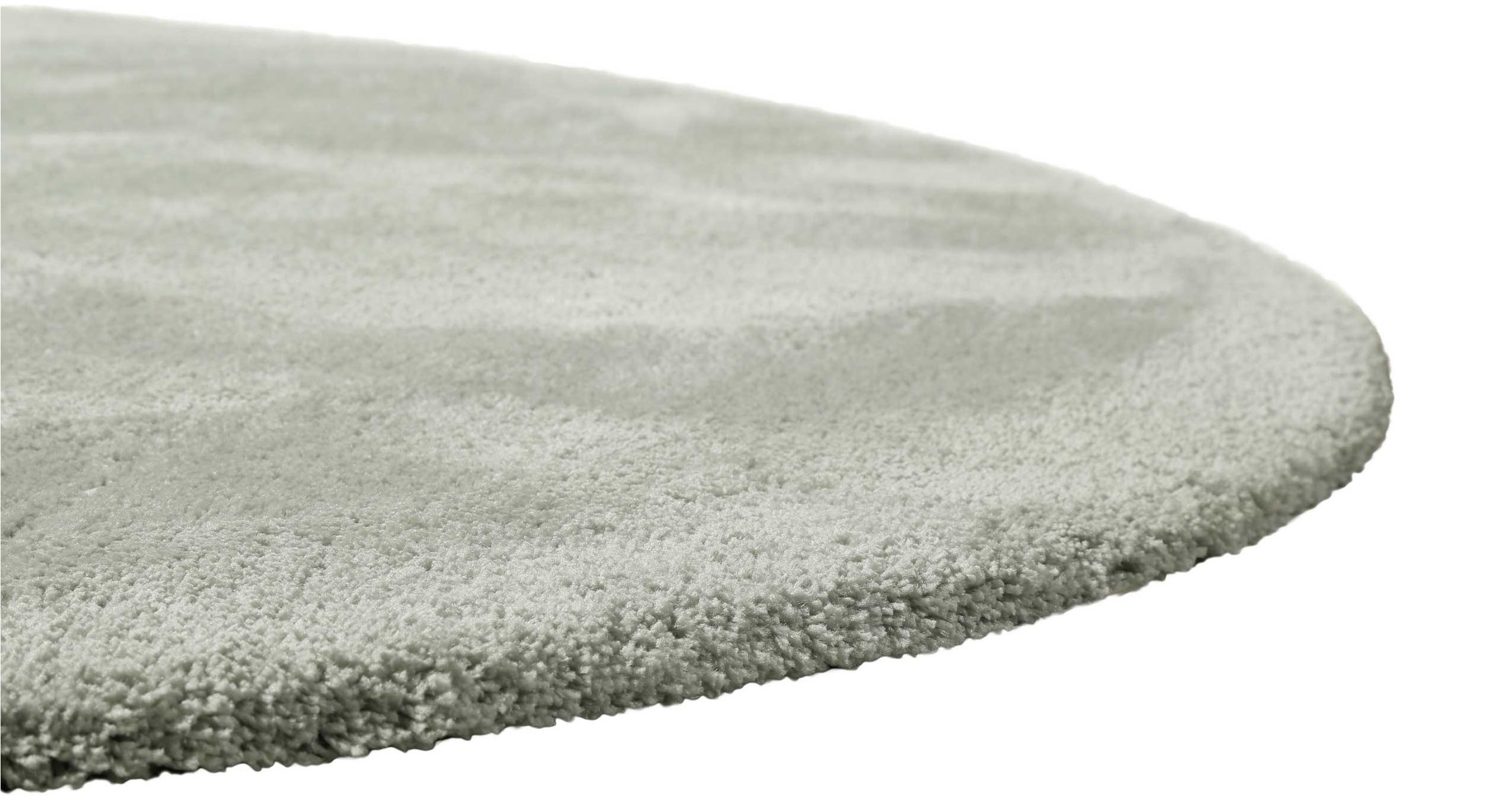 Homie Living Teppich »Pisa«, rund, 25 mm Höhe, Hochflor, Microfaser, uni, weich, Shaggy, Wohnzimmer, Schlafzimmer