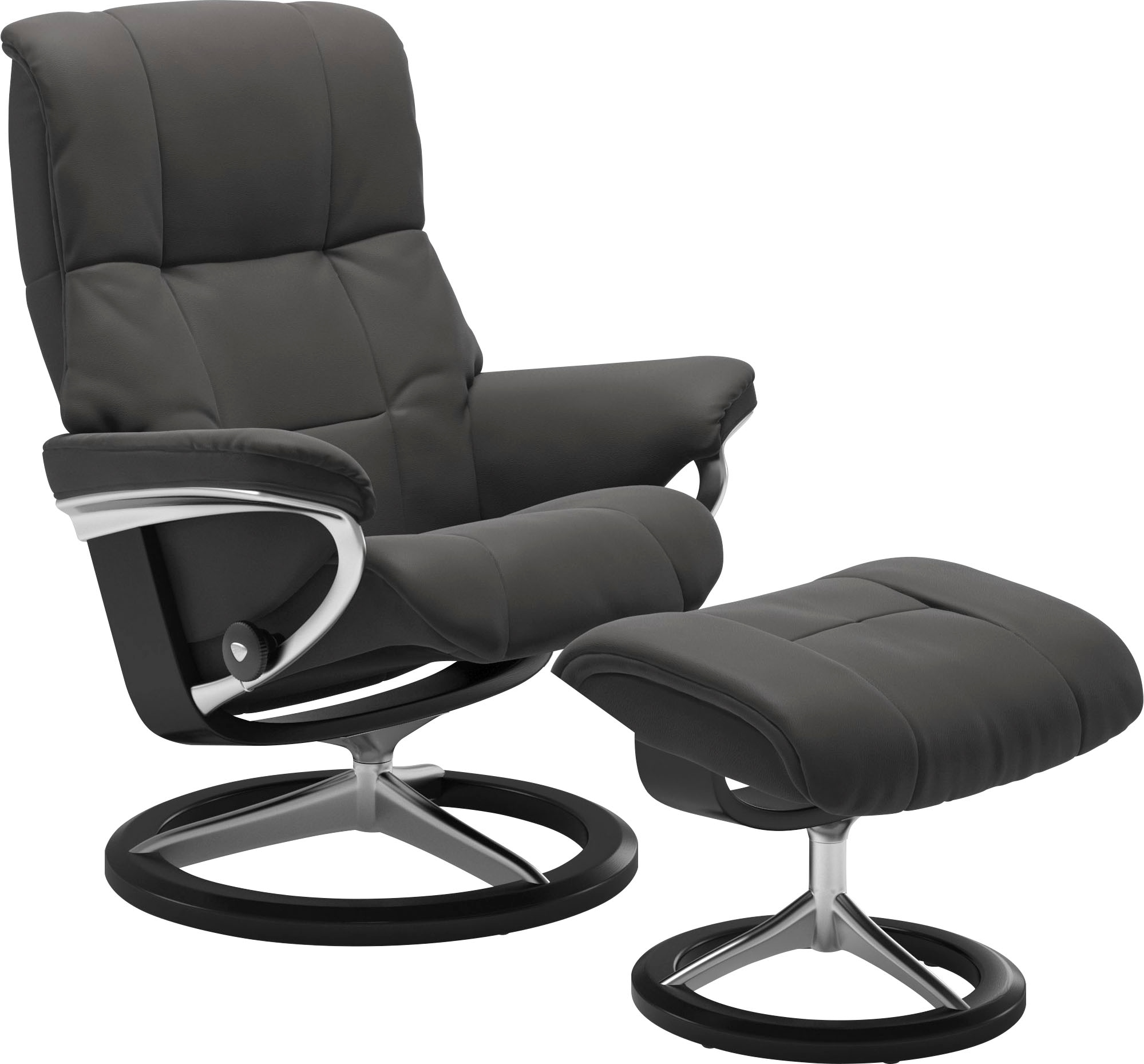 Stressless Relaxsessel "Mayfair" Relaxsessel mit Hocker, mit Hocker, mit Signature Base, Größe S, M & L, Gestell Schwarz
