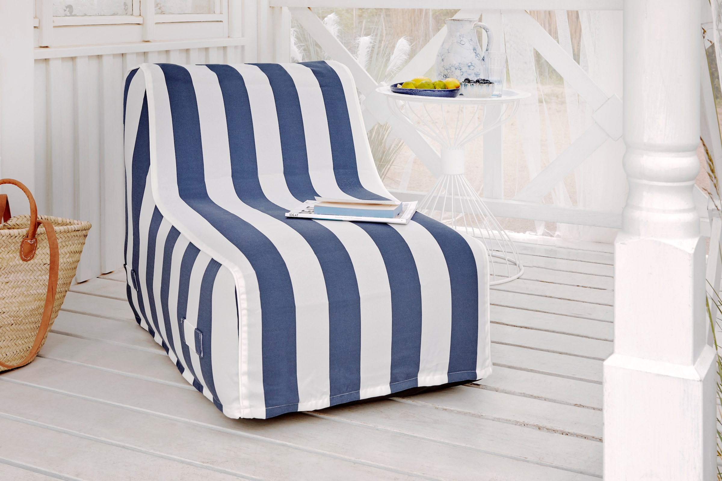 Jahnke Loungesessel »AIR LOUNGE«, (1 St.), aufblasbar, Indoor & Outdoor, 60 cm Sitztiefe