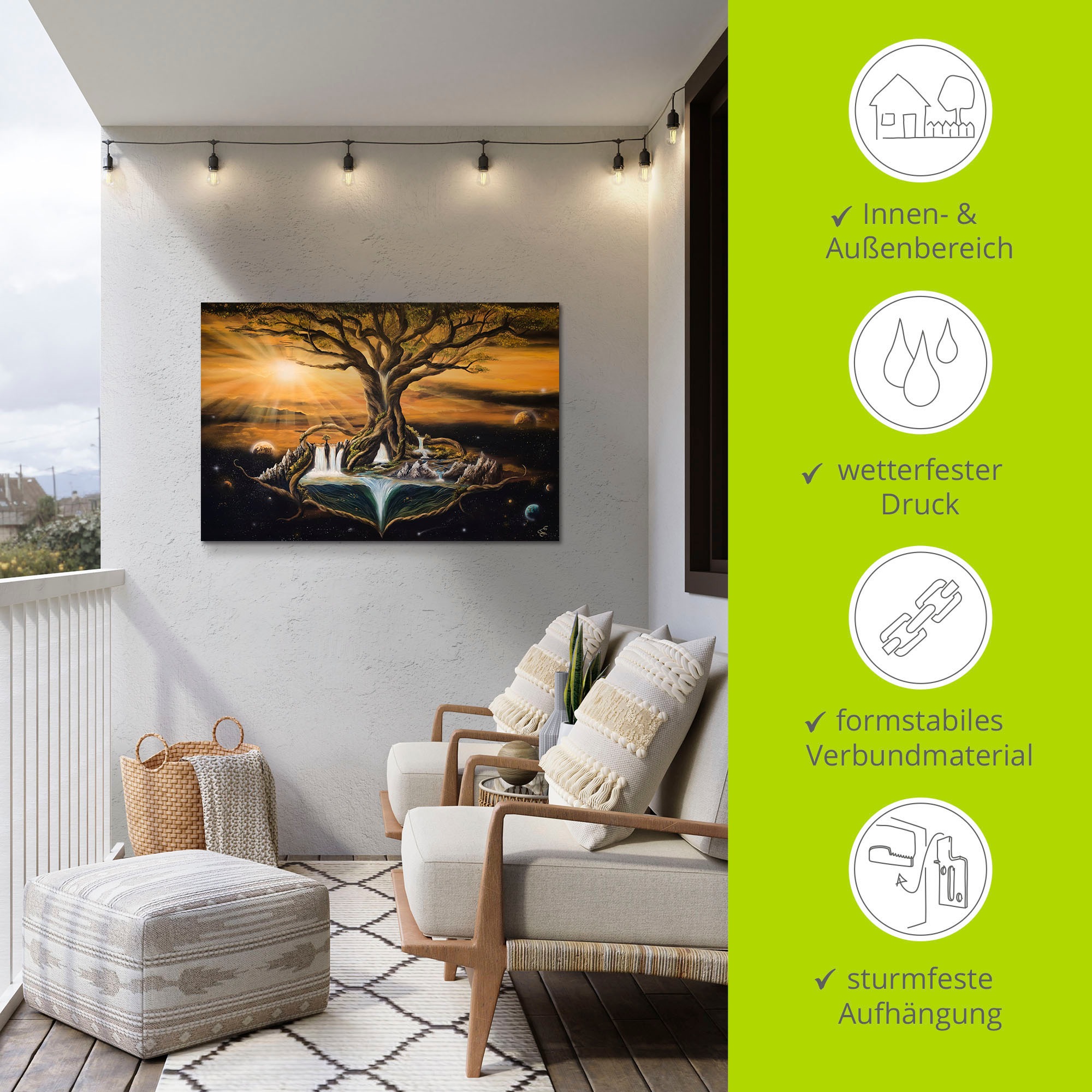 Artland Wandbild »Der Traum der Welten«, Landschaften, (1 St.), als Alubild, Outdoorbild, Poster, Wandaufkleber in verschied. Größen
