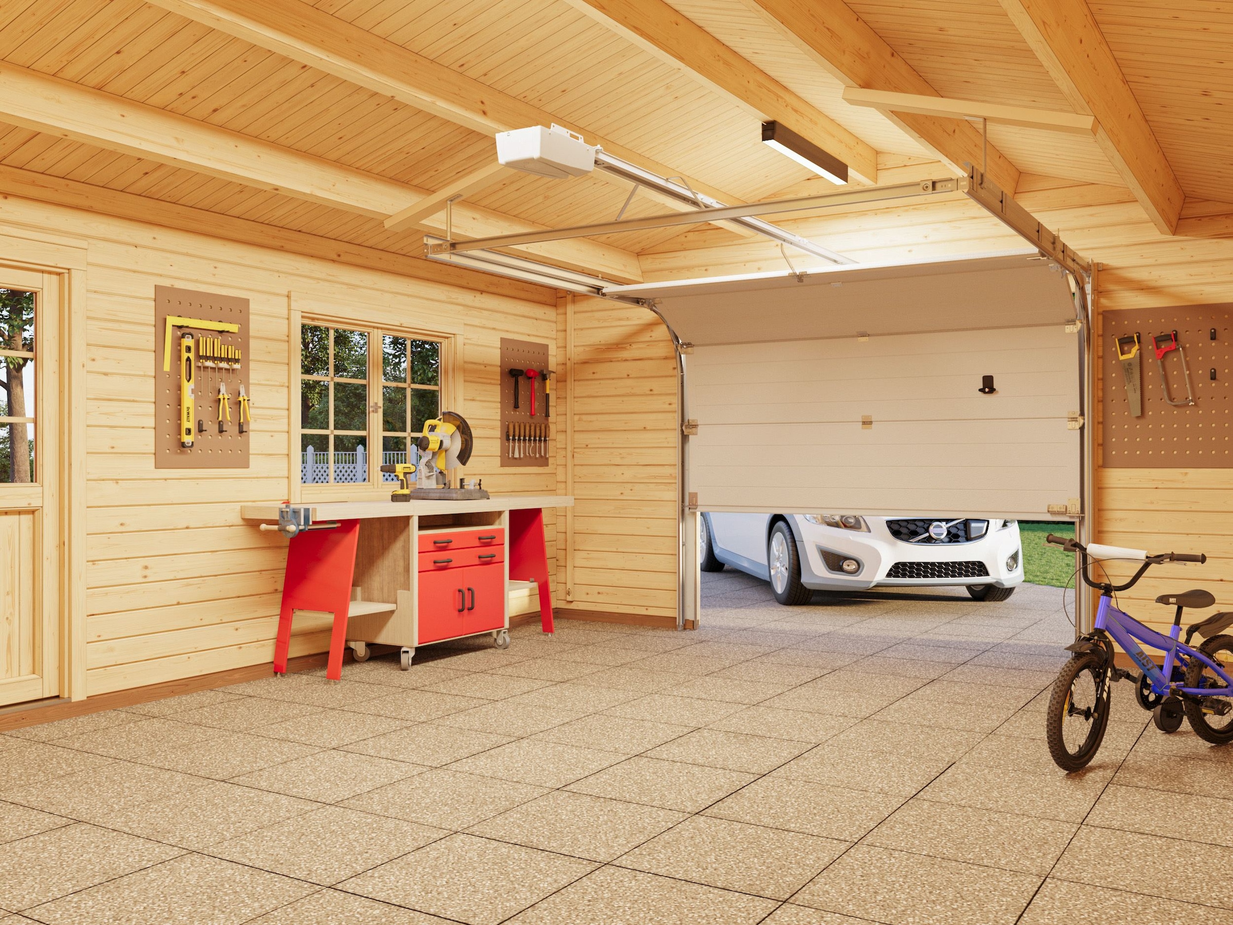 Palmako Garage »Roger, mit Sektionaltor« BxTxH: 514x598x287 cm