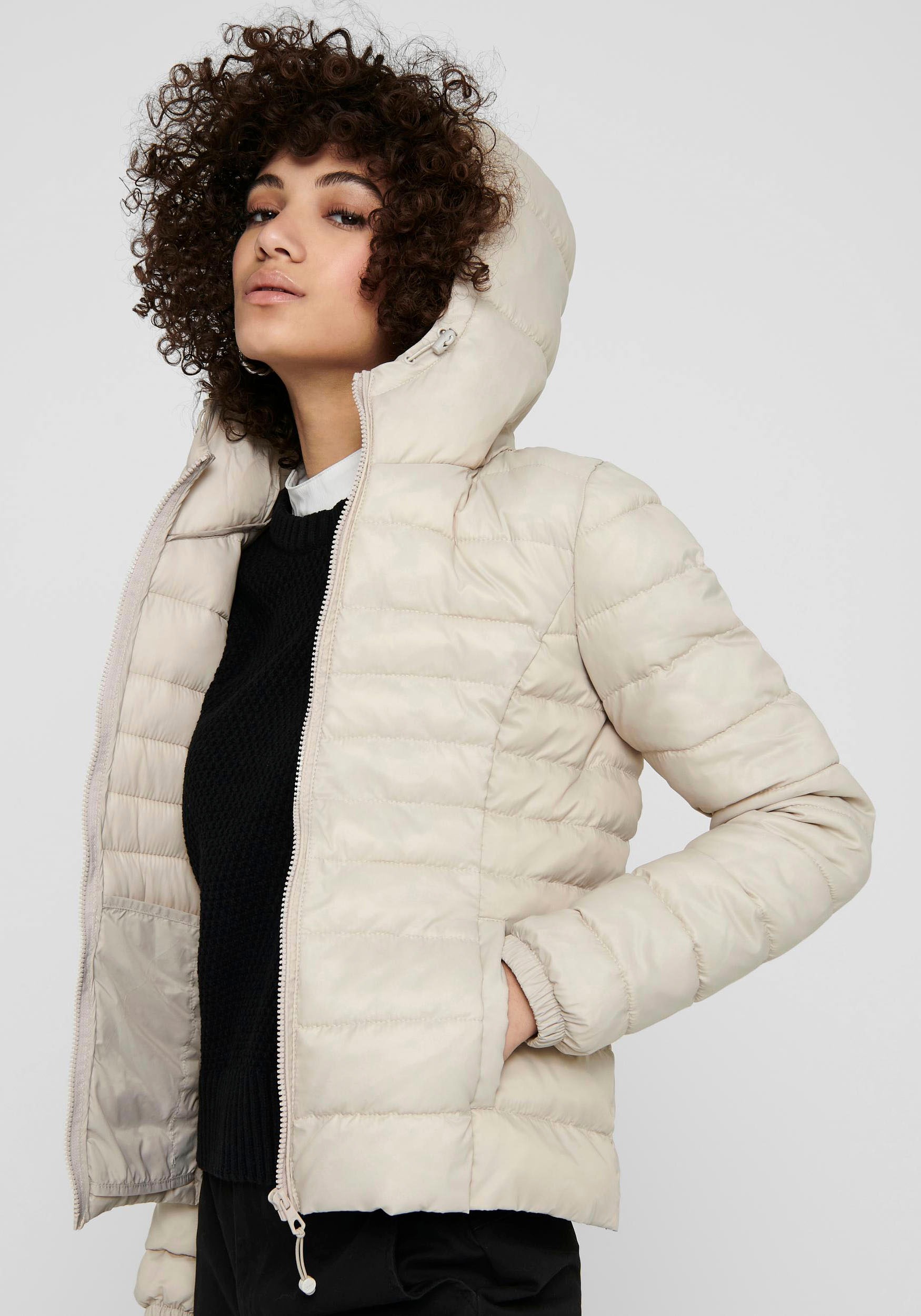 ONLY "ONLTAHOE HOOD JACKET OTW NOOS" mit Kapuze Kunstfaser, perfekt für den günstig online kaufen