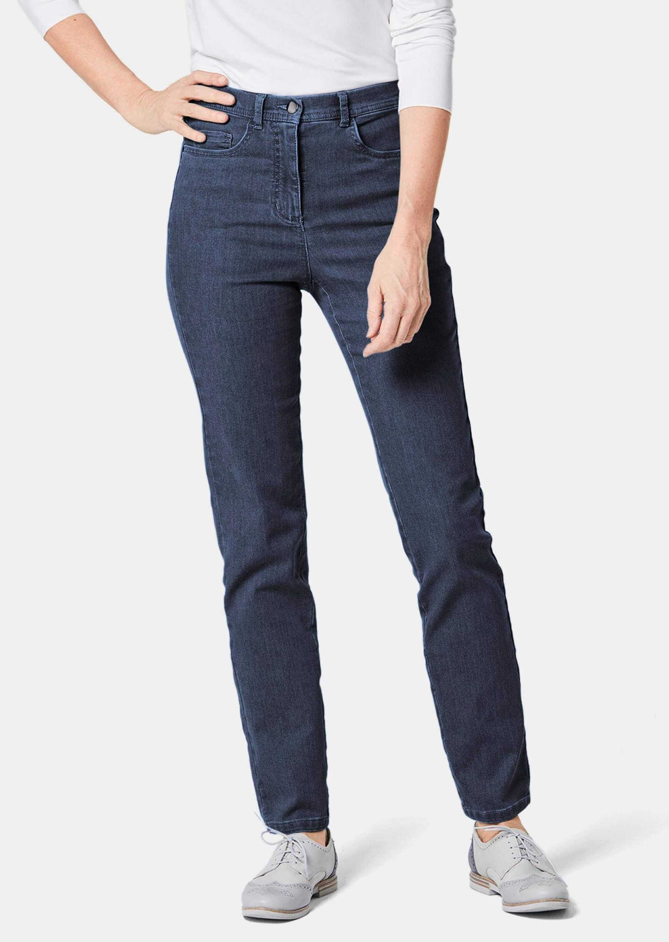 GOLDNER Regular-fit-Jeans "Damen Jeans Slim Fit LOUISA mit Stretch-Anteil" günstig online kaufen