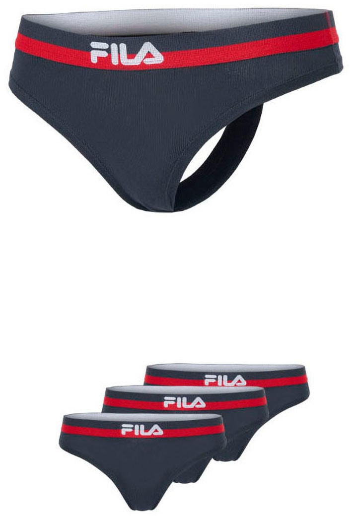 Fila String, (3er Pack), elastischer Logobund