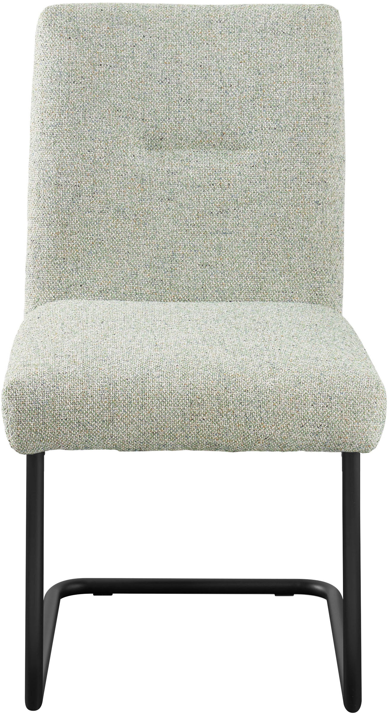 set one by Musterring Esszimmerstuhl »Tracy«, Webstoff, 2er-Set, Freischwingergestell schwarz, Sitz aus Webstoff, B52 x T65 cm