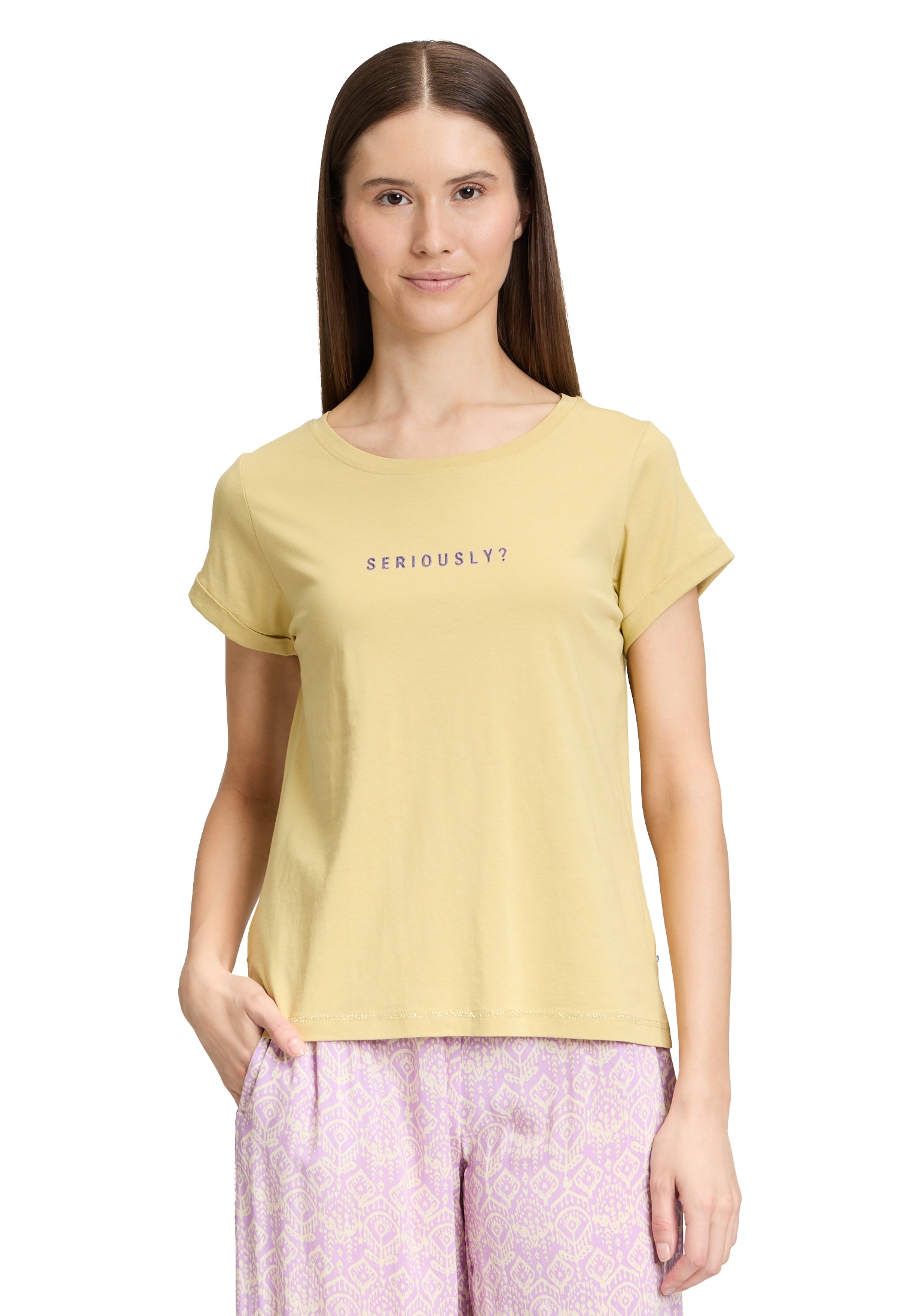 Cartoon Kurzarmshirt "Damen mit Rundhalsausschnitt", 1 Stk. Placement günstig online kaufen