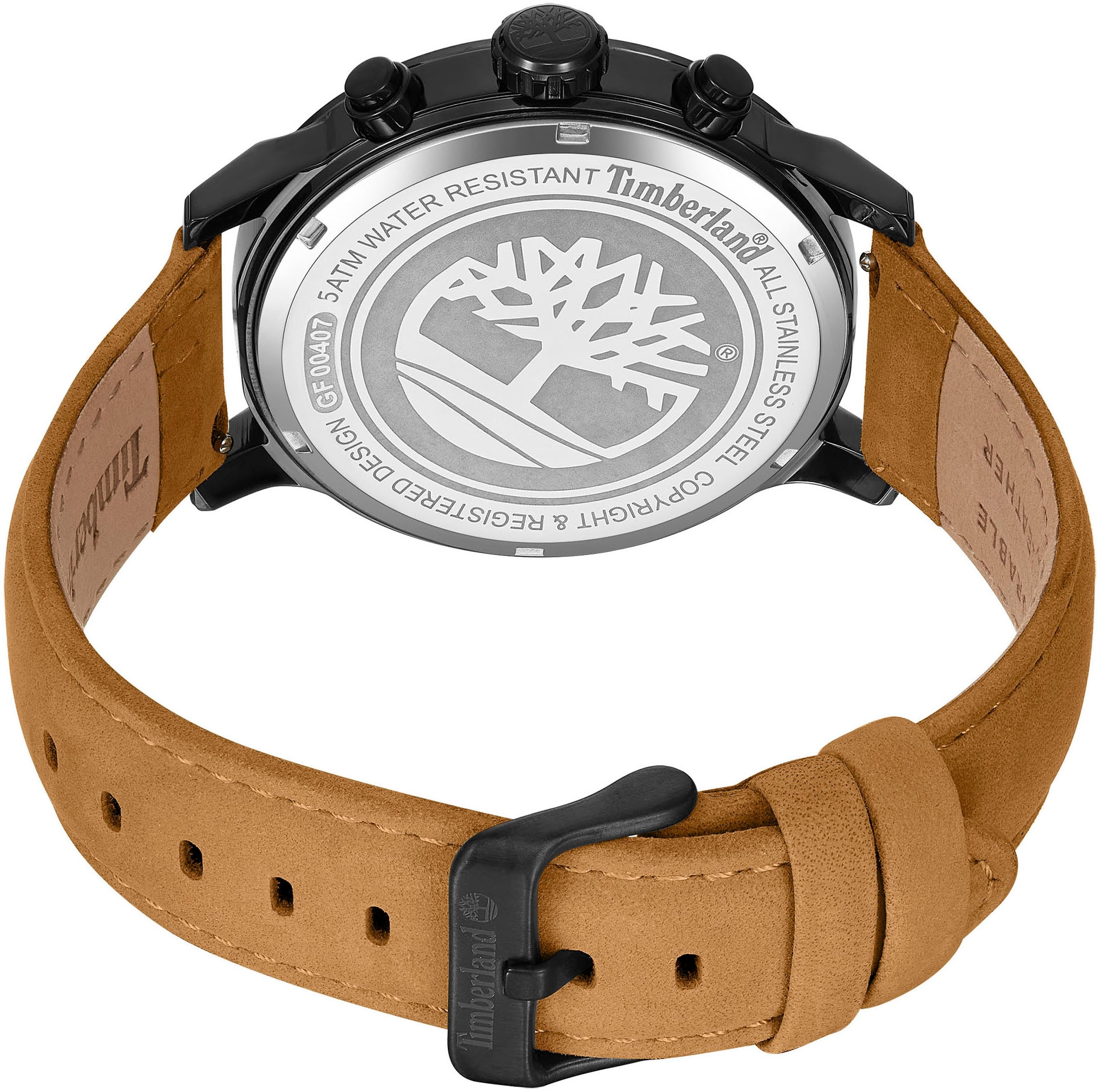 Timberland Multifunktionsuhr »DRISCOLL«, Armbanduhr, Quarzuhr, Herrenuhr, Datum, Lederarmband