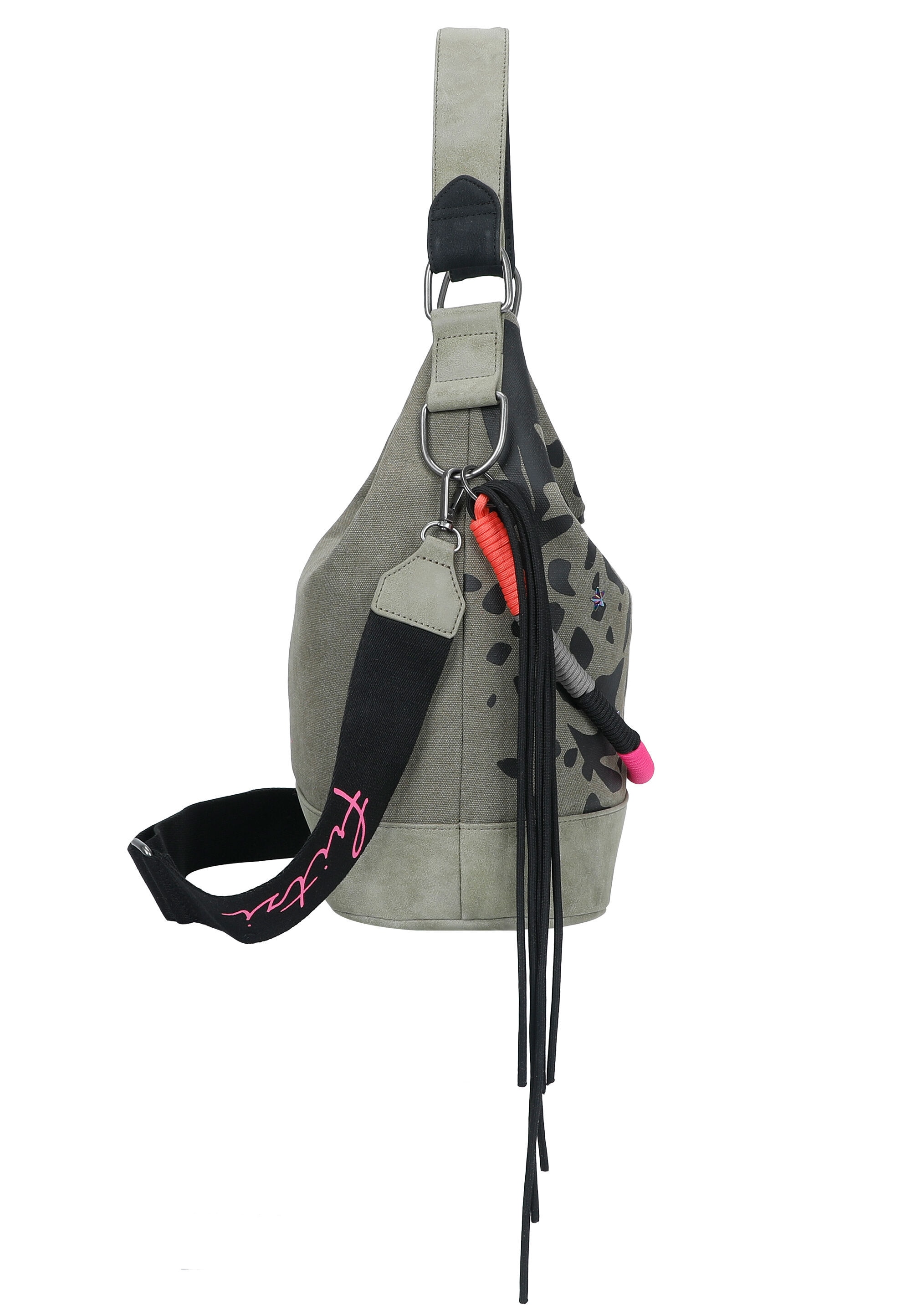 Fritzi aus Preußen Schultertasche »Izzy07 Olga Limited Canvas Panther Spotty« mit Animal-Print
