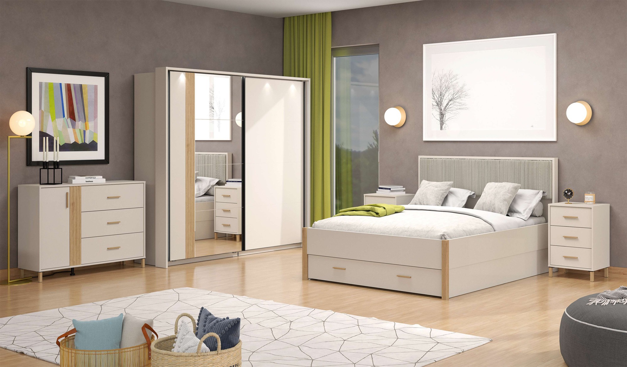 Home affaire Bettschubkasten »Belfort Schublade für Stauraum unter dem Bett«, Zubehör für Belfort Betten 160x200cm, auf Rollen, FSC®-zertifiziert
