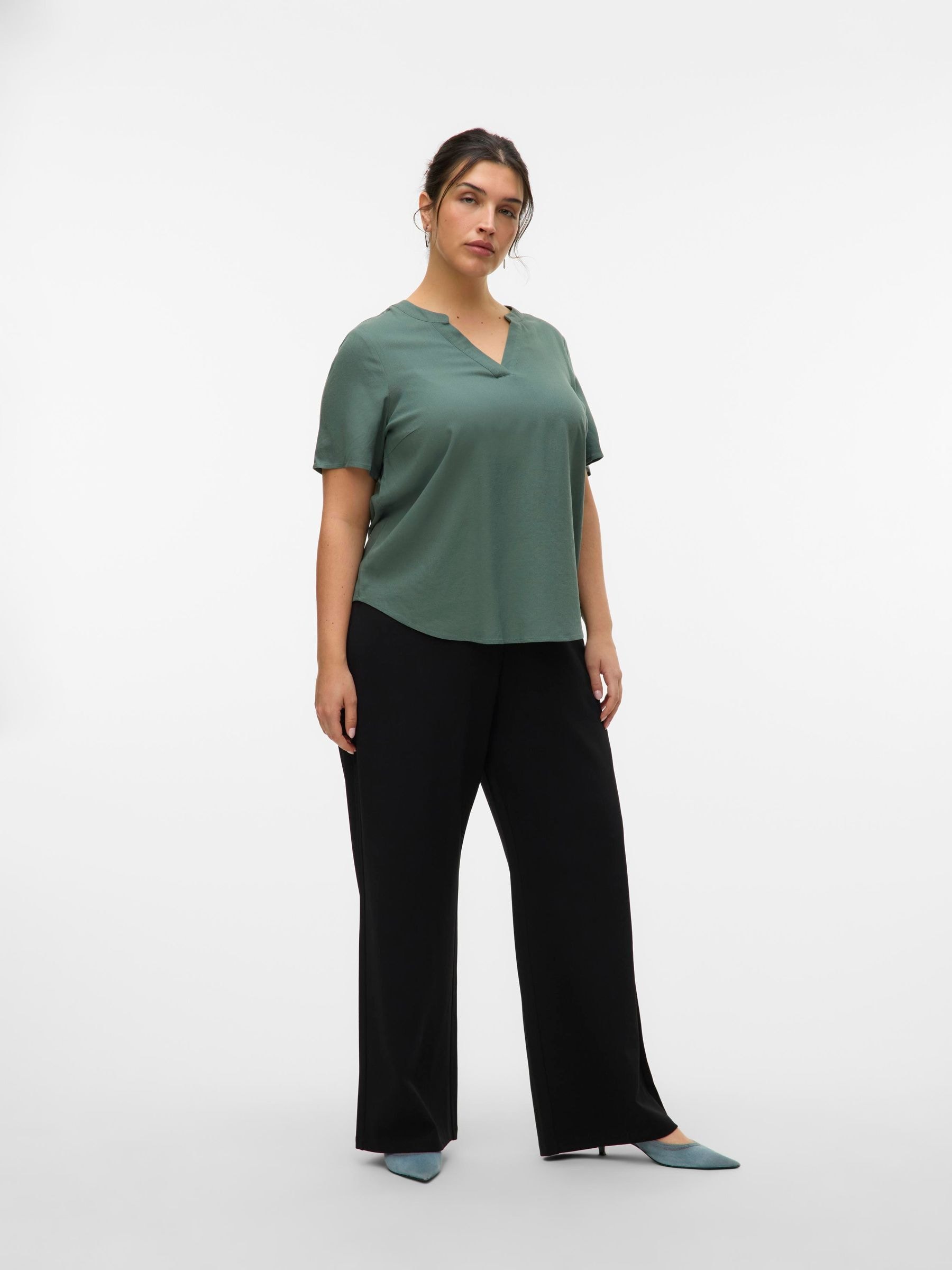 Vero Moda Curve Anzughose »VMCBERLIN ZAMIRA MW WIDE PANT CUR«