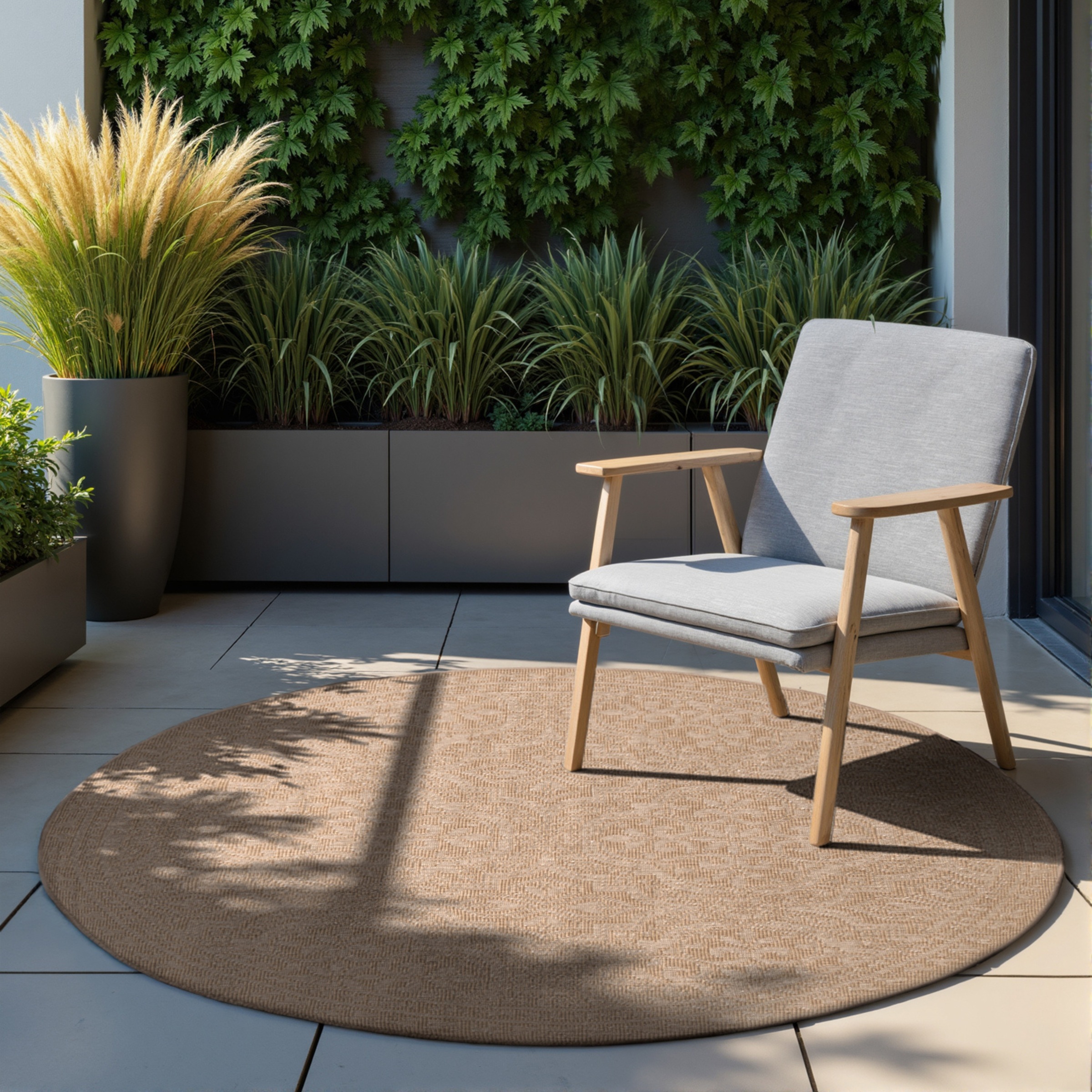 HANSE Home Outdoorteppich "Rosel Wendetppich" rund 5 mm Höhe In und Outdoor günstig online kaufen