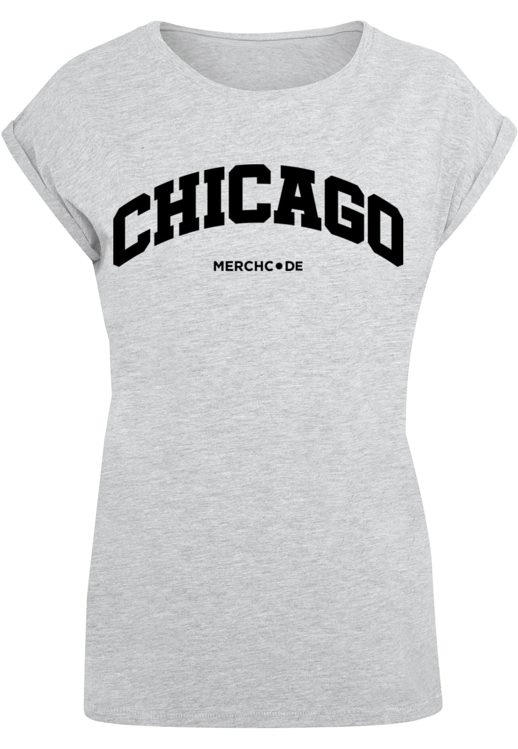 Merchcode T-Shirt "Merchcode Damen Ladies Chicago Wording - T-Shirt", 1 Stk günstig online kaufen