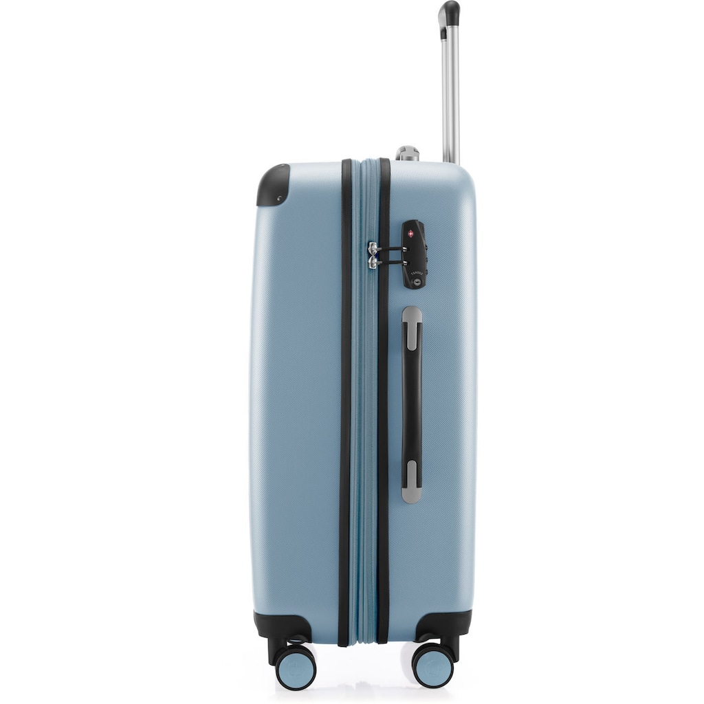 Hauptstadtkoffer Hartschalen-Trolley »Spree, 75 cm, pool blue«, 4 Rollen