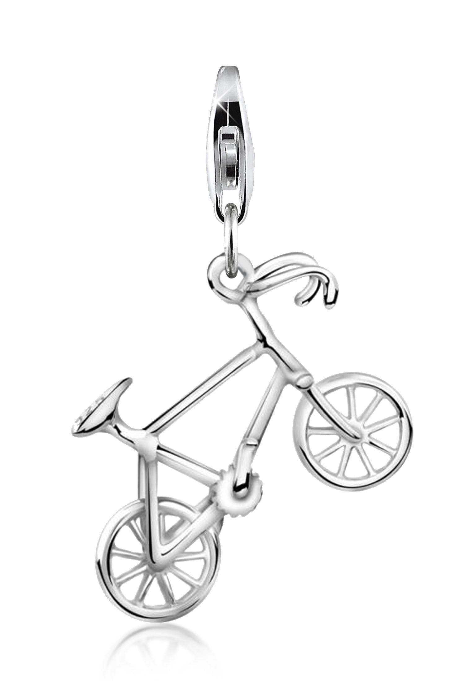 Charm-Einhänger »Fahrrad Bike Anhänger Kettenanhänger 925 Silber«