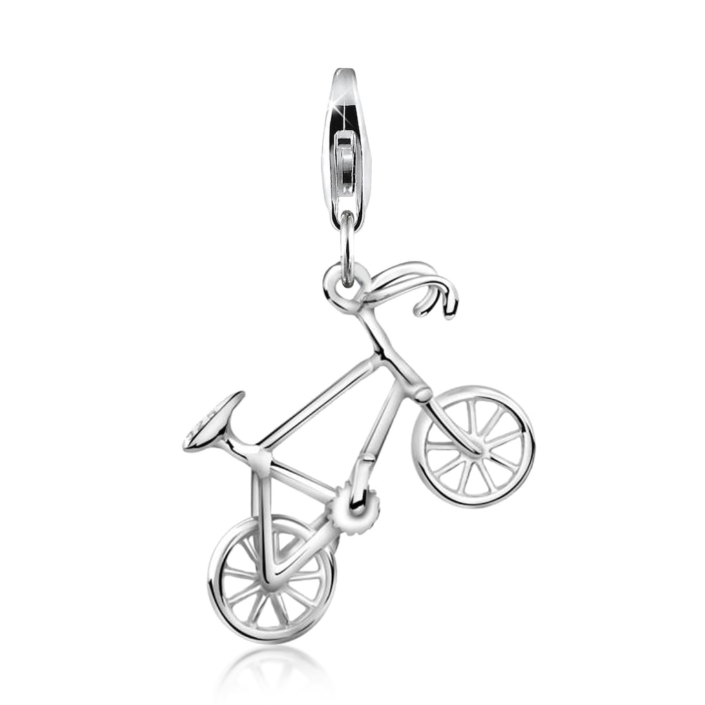 Nenalina Charm-Einhänger »Fahrrad Bike Anhänger Kettenanhänger 925 Silber«