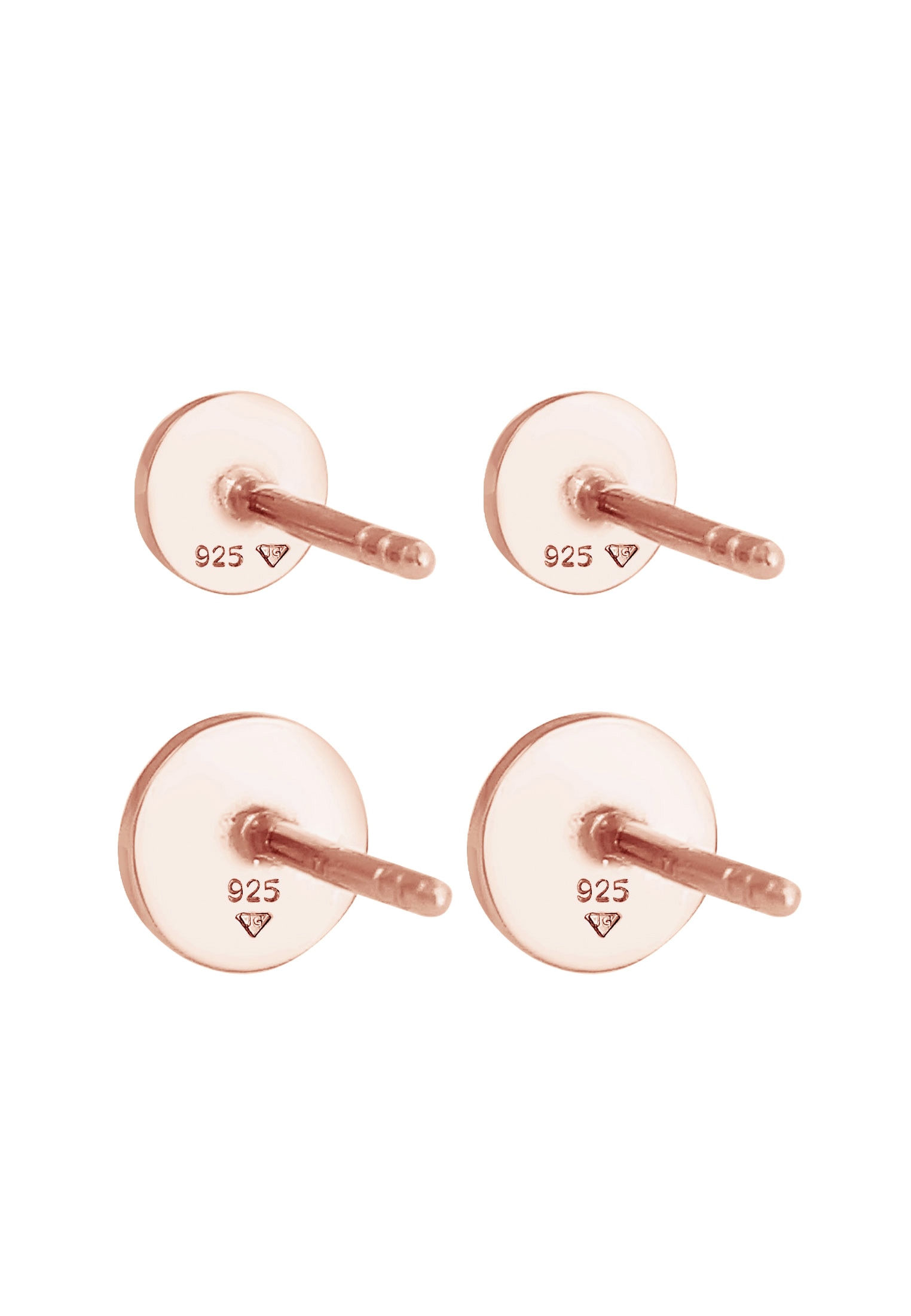 Elli Ohrring-Set »Disc Plättchen Kreis Basic 2er Set 925 Silber«