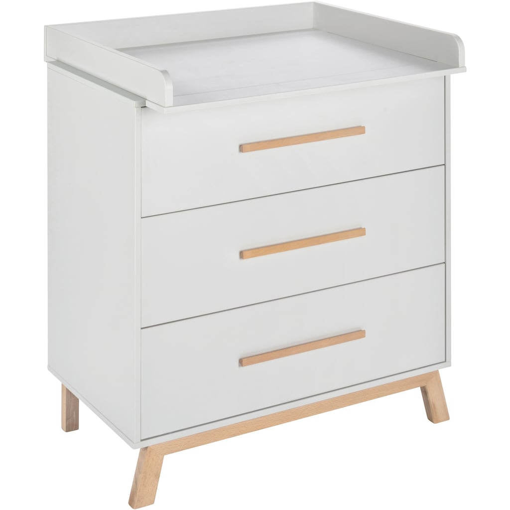 Schardt Babyzimmer-Komplettset »Sienna Grey«, (Set, 3 St., Hausbett, Schrank, Wickelkommode)