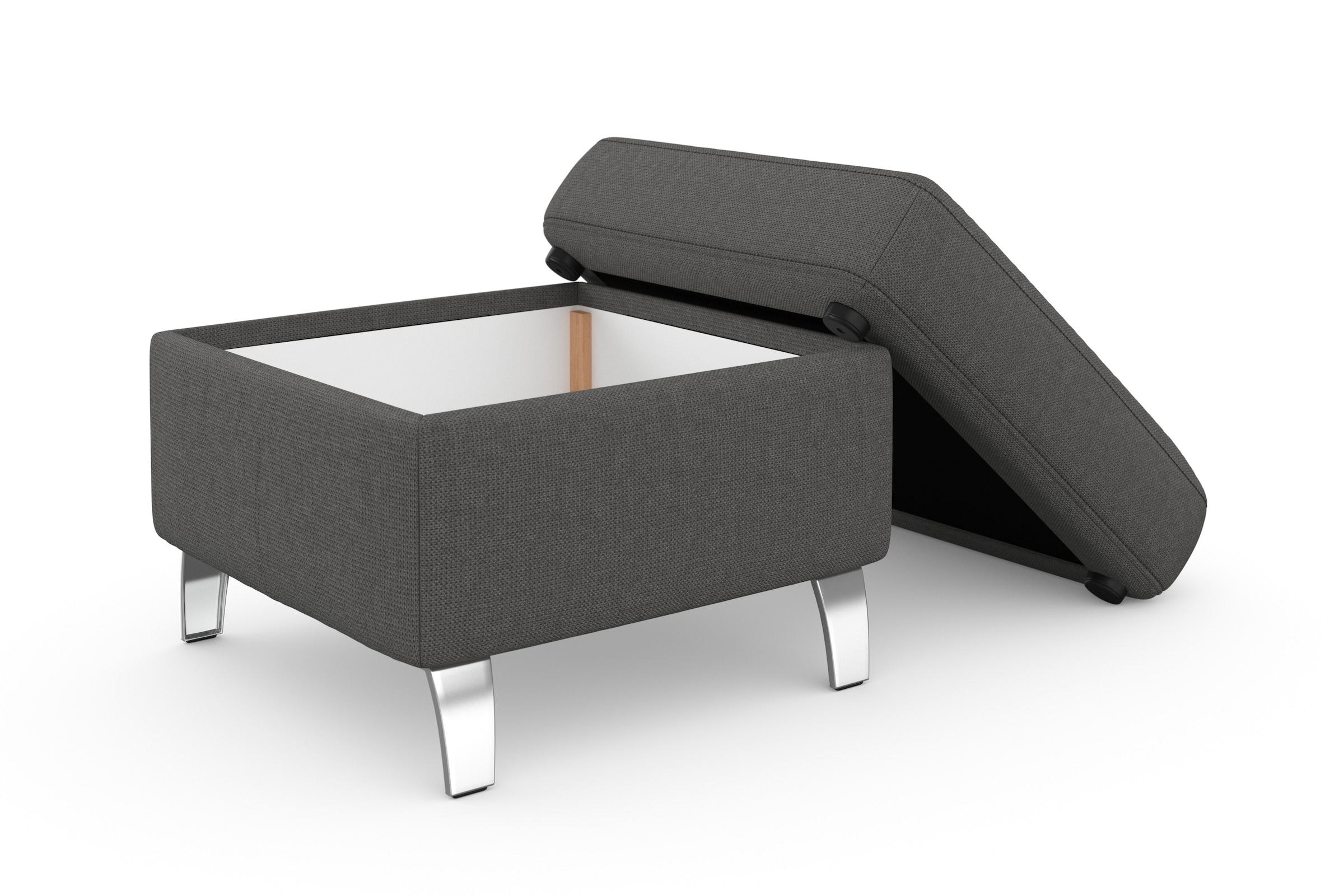 sit&more Stauraumhocker »Visby«, auch erhältlich in dem mit Wasser zu reinigendem "Soft clean" Bezug