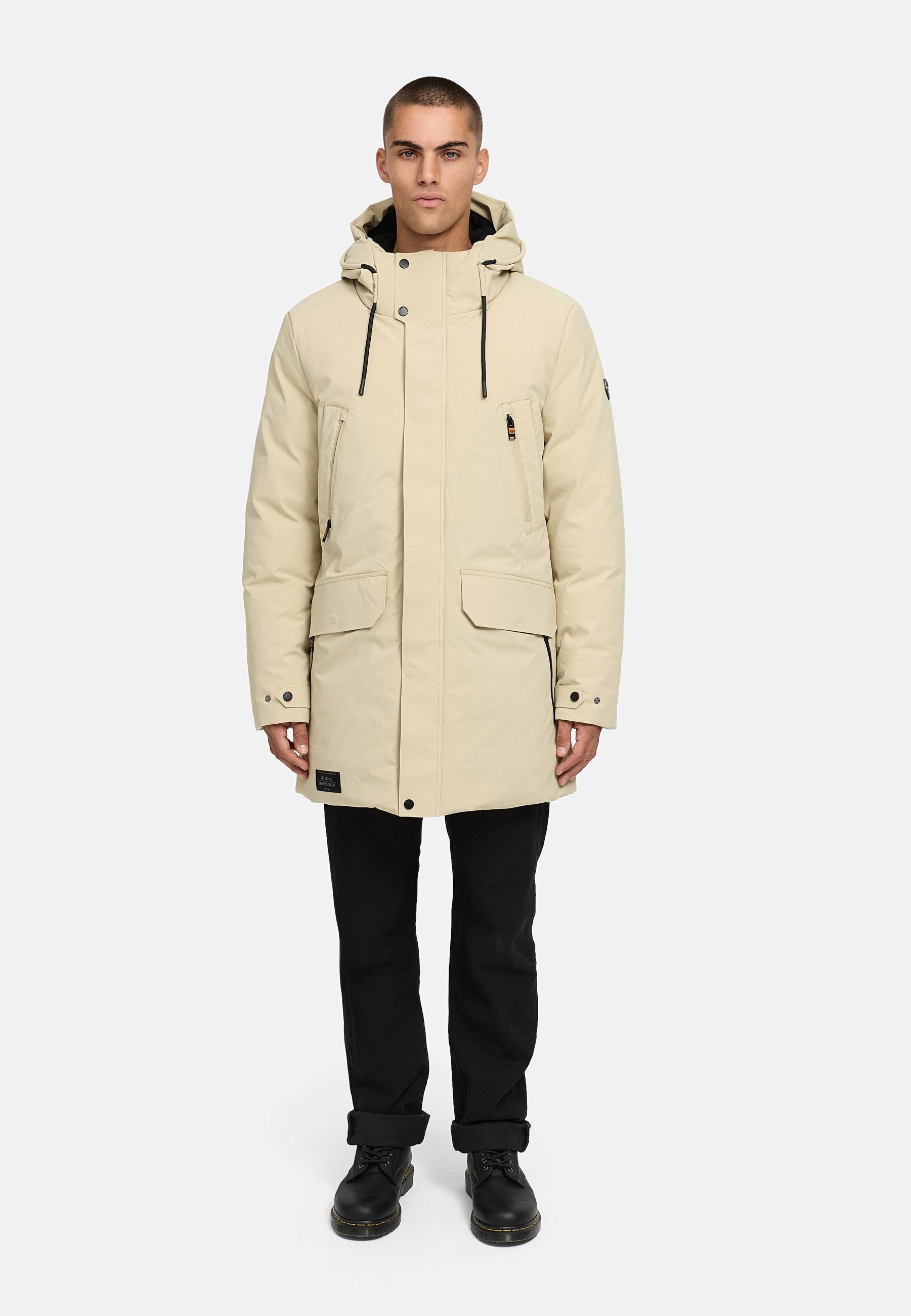 Stone Harbour Wintermantel »Kitraan XX« Langer Herren Winterparka mit zahlreichen Taschen
