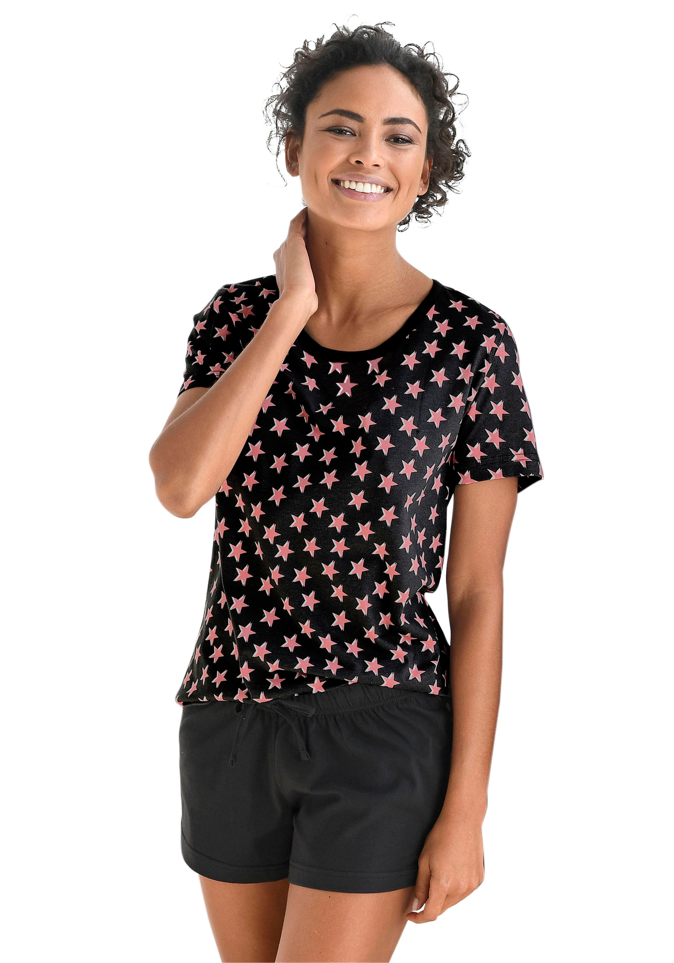 Vivance Dreams Shorty 1-teilig, mit Sternchen-Druck günstig online kaufen