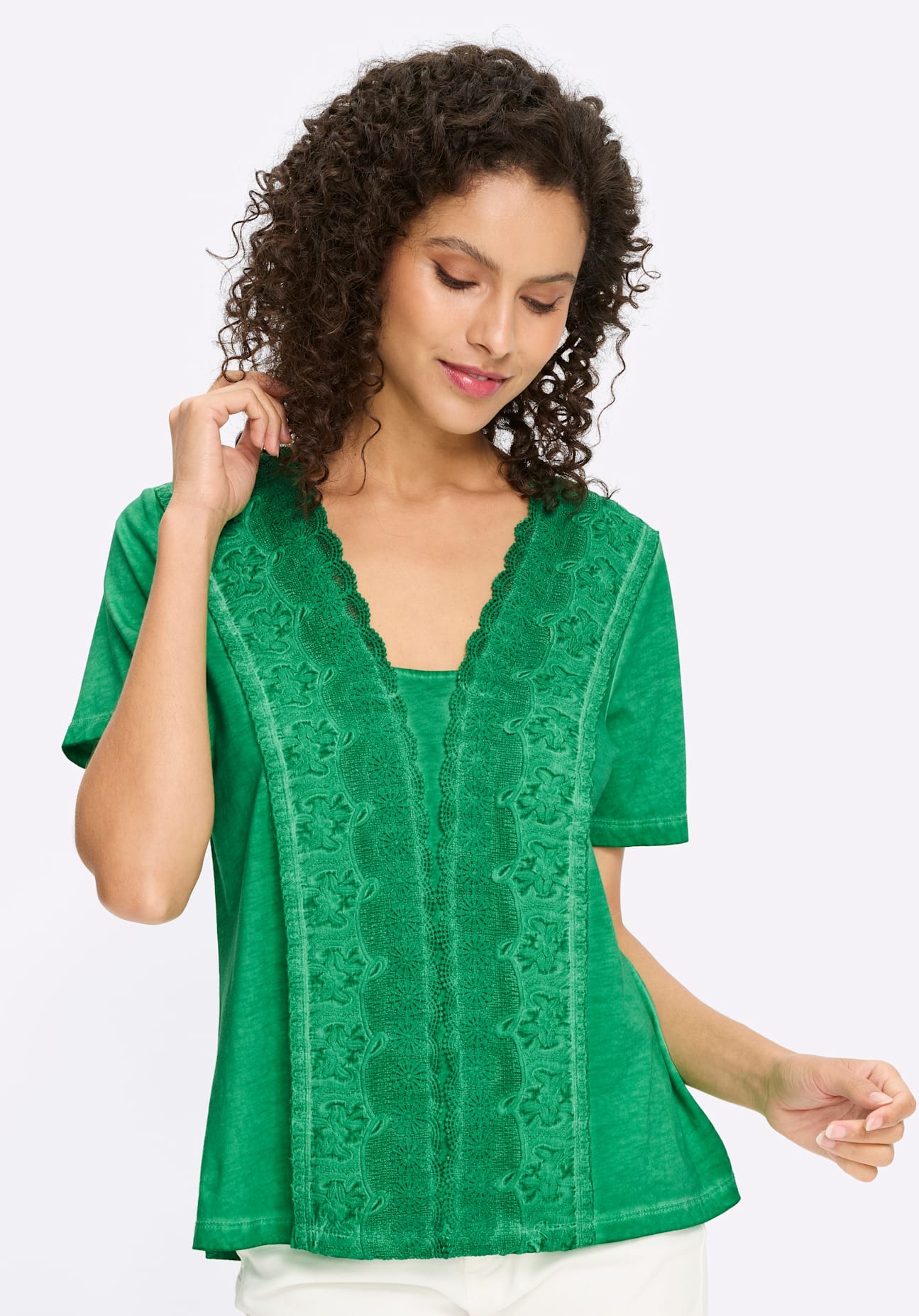 heine Spitzenshirt "Shirt" 1 tlg. günstig online kaufen