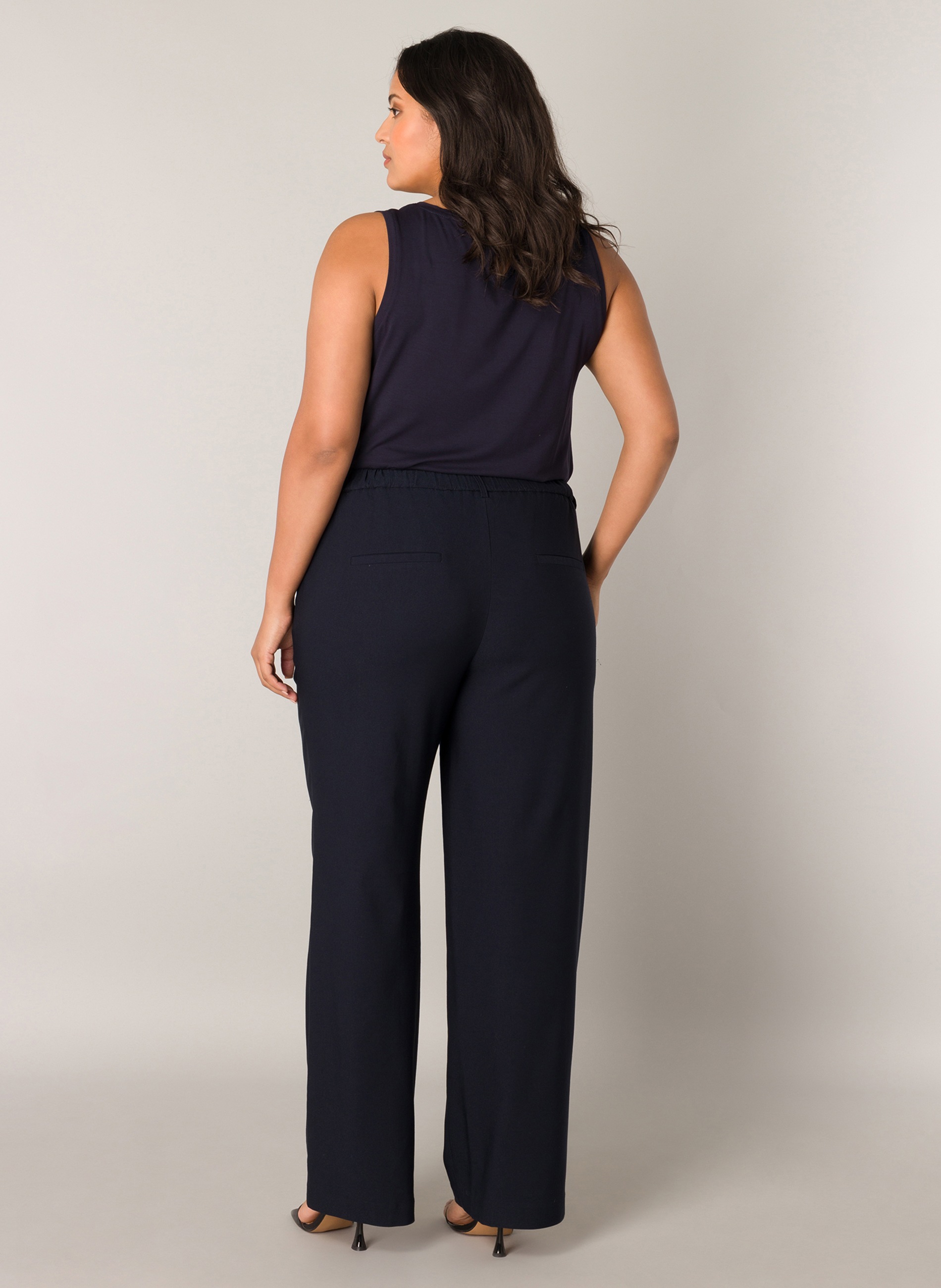 Base Level Curvy Stoffhose, Sommerhose mit Schlag und Viskose günstig online kaufen