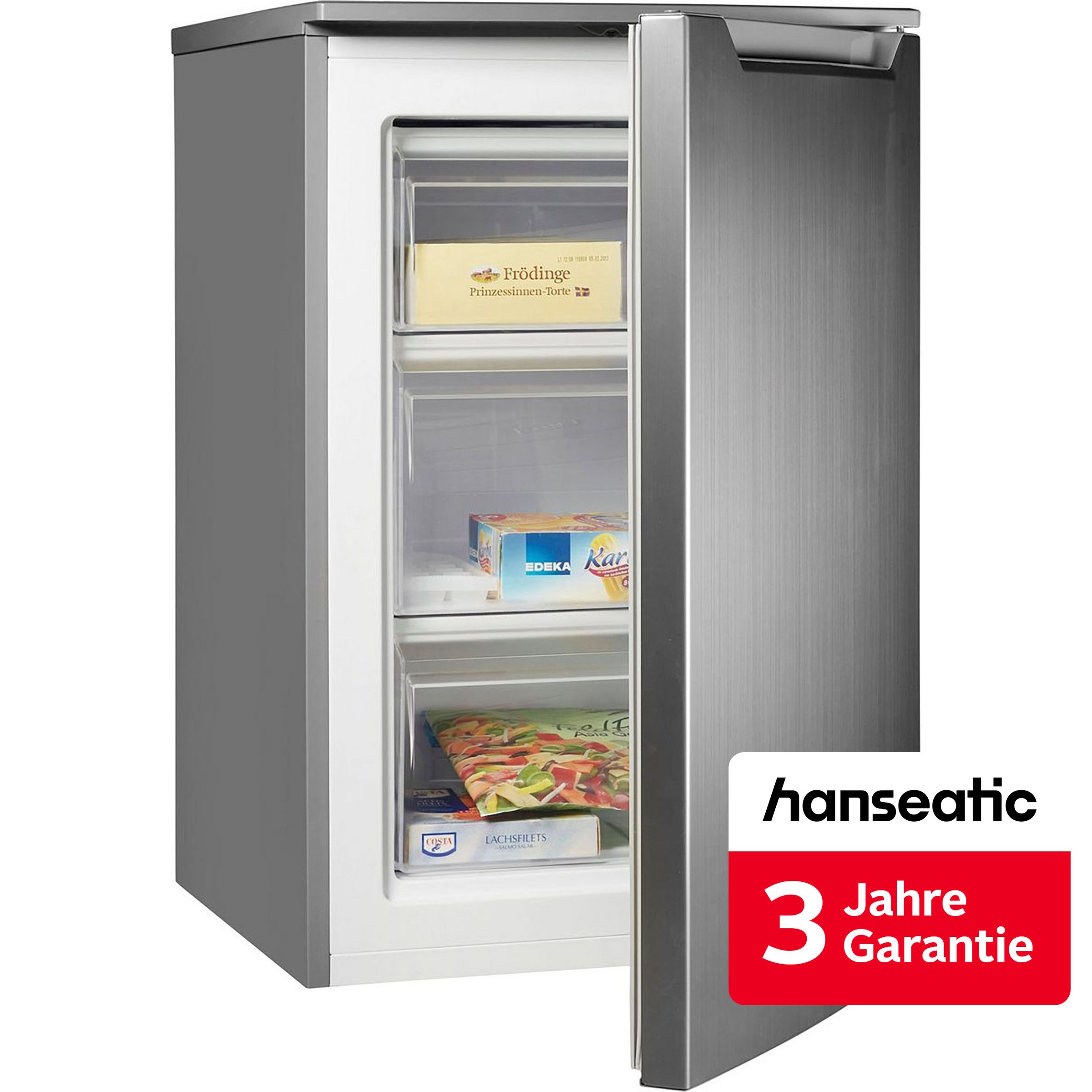 Hanseatic Gefrierschrank "HGS8555BI" 85 cm hoch 55 cm breit inkl. 3 Jahre Herstellergarantie